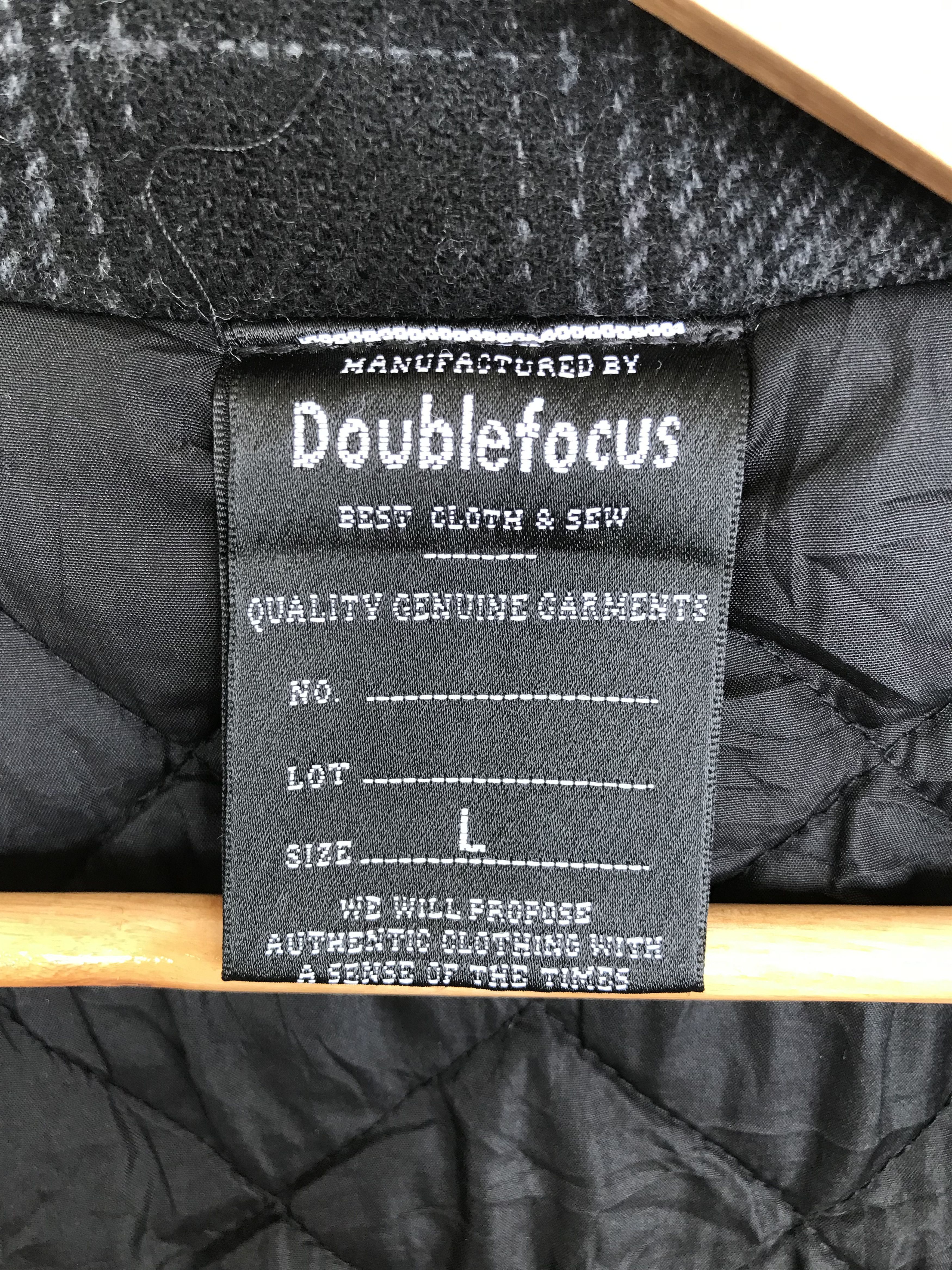 If Six Was Nine Japanese Brand DOUBLE FOCUS Wool Checkered Double Collar Size US M / EU 48-50 / 2 - 11 Thumbnail