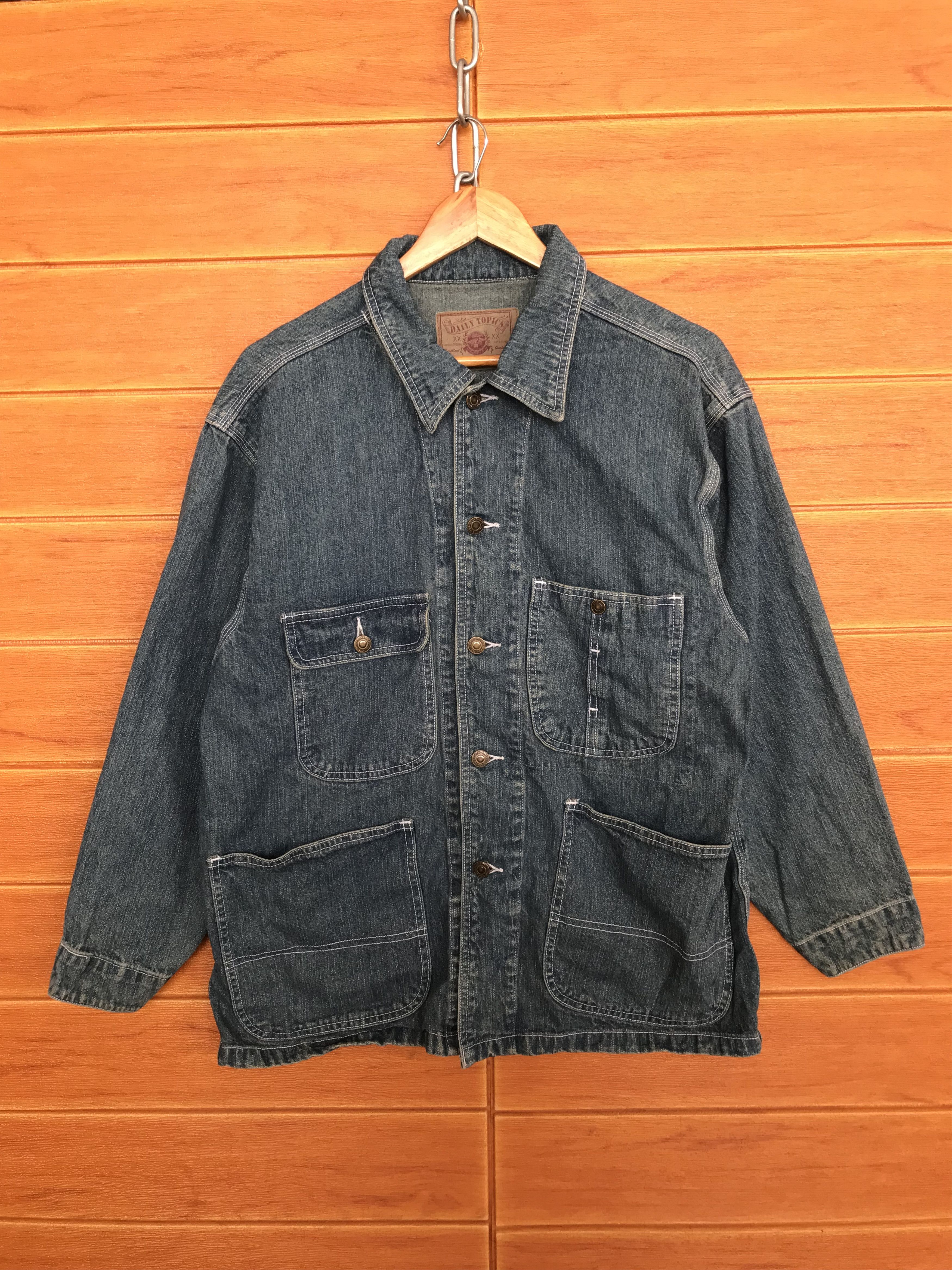 Comme des Garcons × Undercover Vintage Japanese Brand DAILY TOPICS Chore Denim Jacket Size US M / EU 48-50 / 2 - 1 Thumbnail