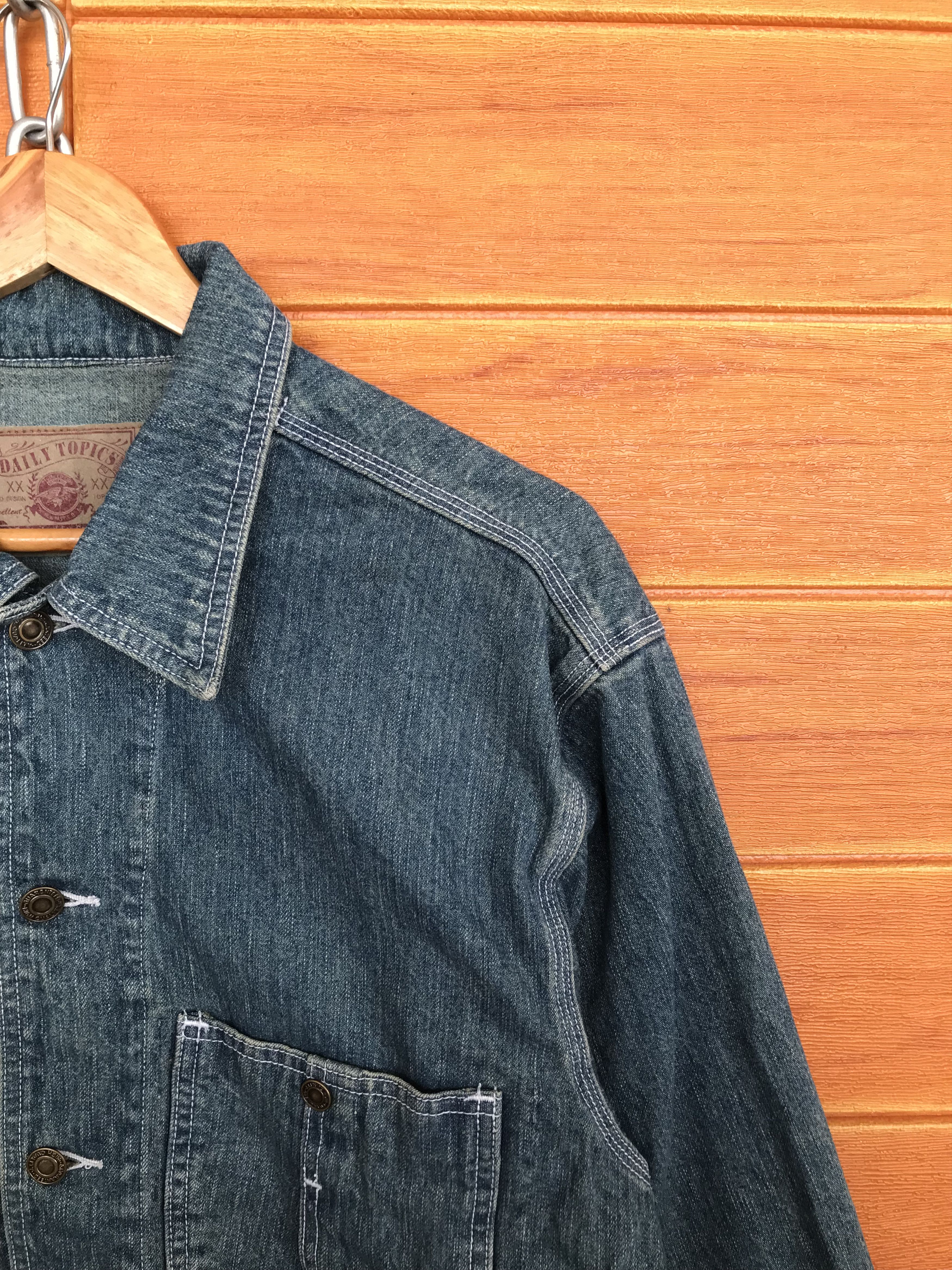 Comme des Garcons × Undercover Vintage Japanese Brand DAILY TOPICS Chore Denim Jacket Size US M / EU 48-50 / 2 - 3 Thumbnail