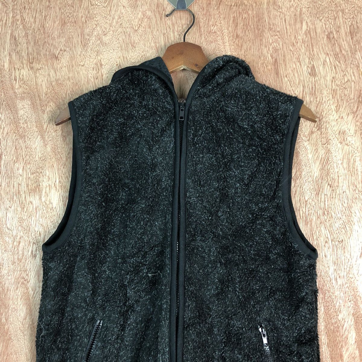 Homespun Knitwear × Japanese Brand SunLucas Black Shag Shaggy Vest Size US M / EU 48-50 / 2 - 2 Thumbnail