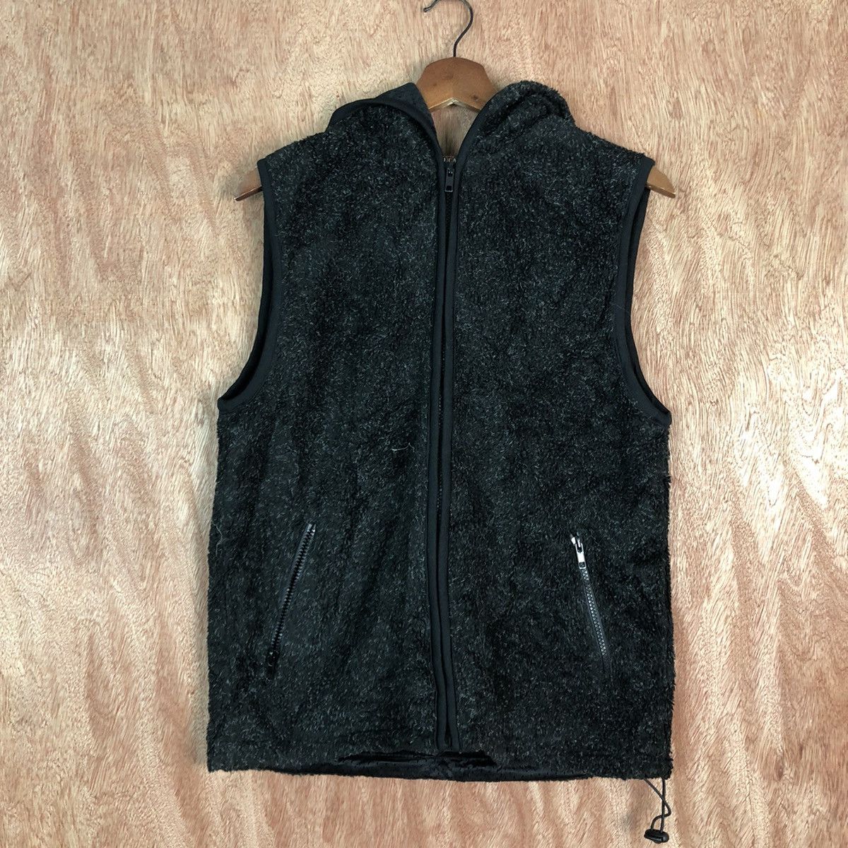 Homespun Knitwear × Japanese Brand SunLucas Black Shag Shaggy Vest Size US M / EU 48-50 / 2 - 3 Thumbnail