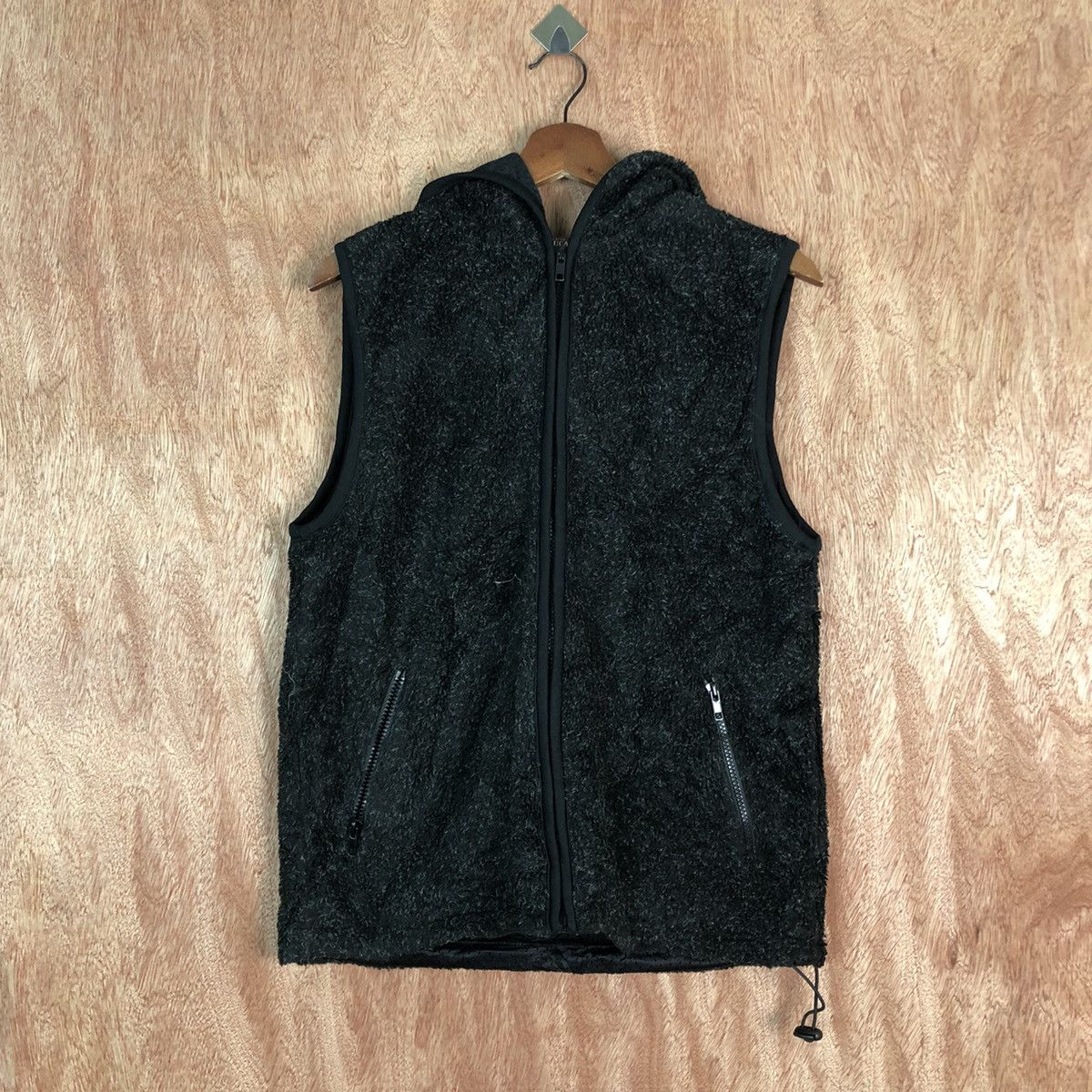 Homespun Knitwear × Japanese Brand SunLucas Black Shag Shaggy Vest Size US M / EU 48-50 / 2 - 1 Thumbnail
