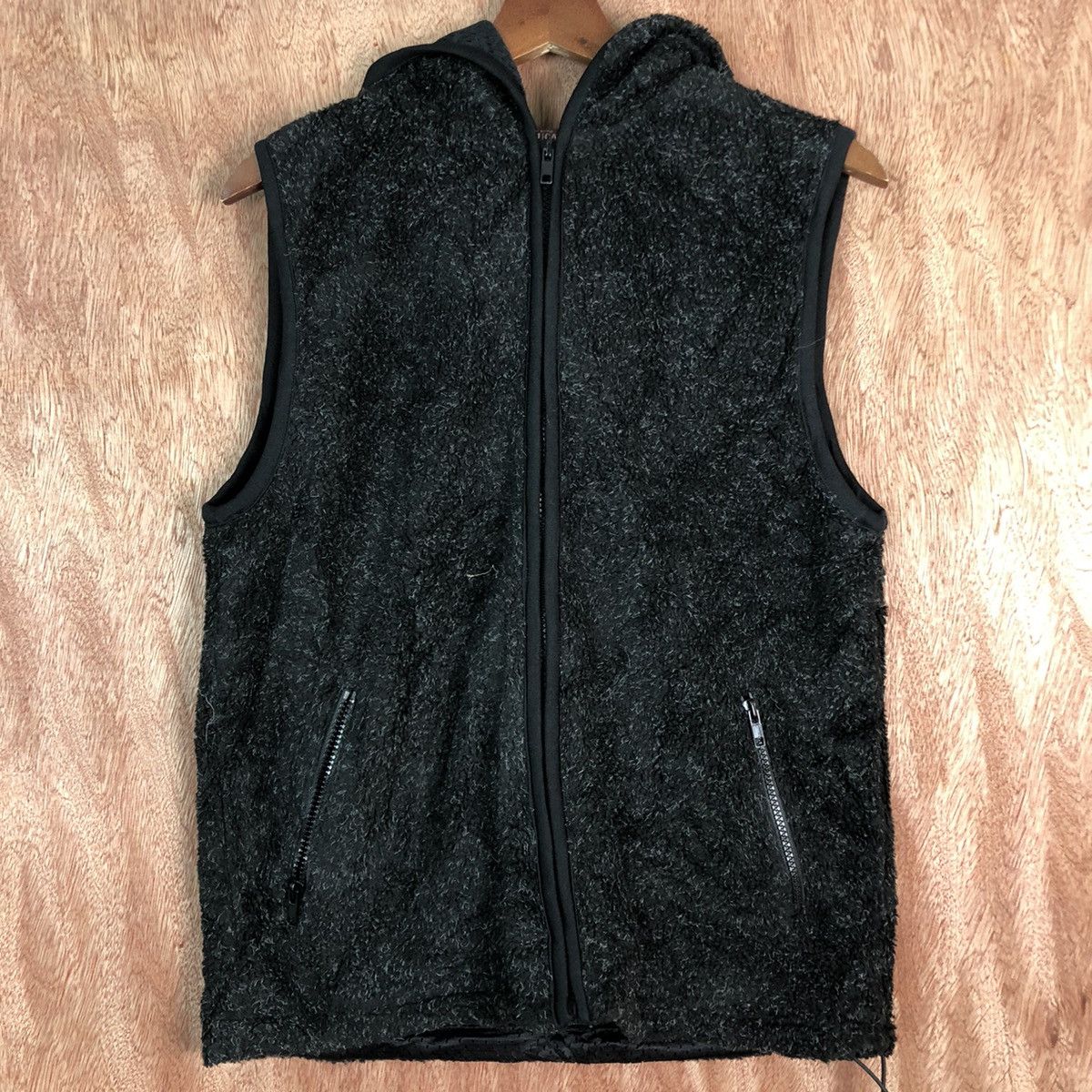 Homespun Knitwear × Japanese Brand SunLucas Black Shag Shaggy Vest Size US M / EU 48-50 / 2 - 6 Thumbnail