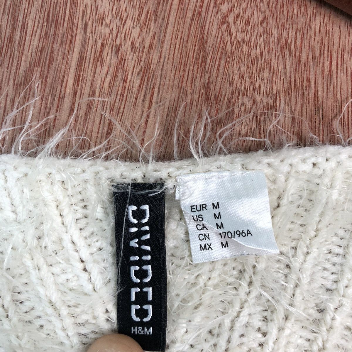 Divided × H&M × Homespun Knitwear Divided H&M Cream Mohair Cardigan Size US M / EU 48-50 / 2 - 8 Thumbnail
