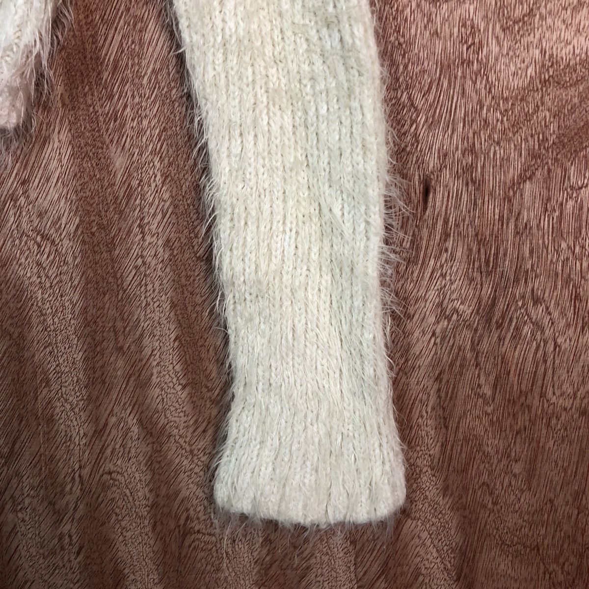Divided × H&M × Homespun Knitwear Divided H&M Cream Mohair Cardigan Size US M / EU 48-50 / 2 - 4 Thumbnail