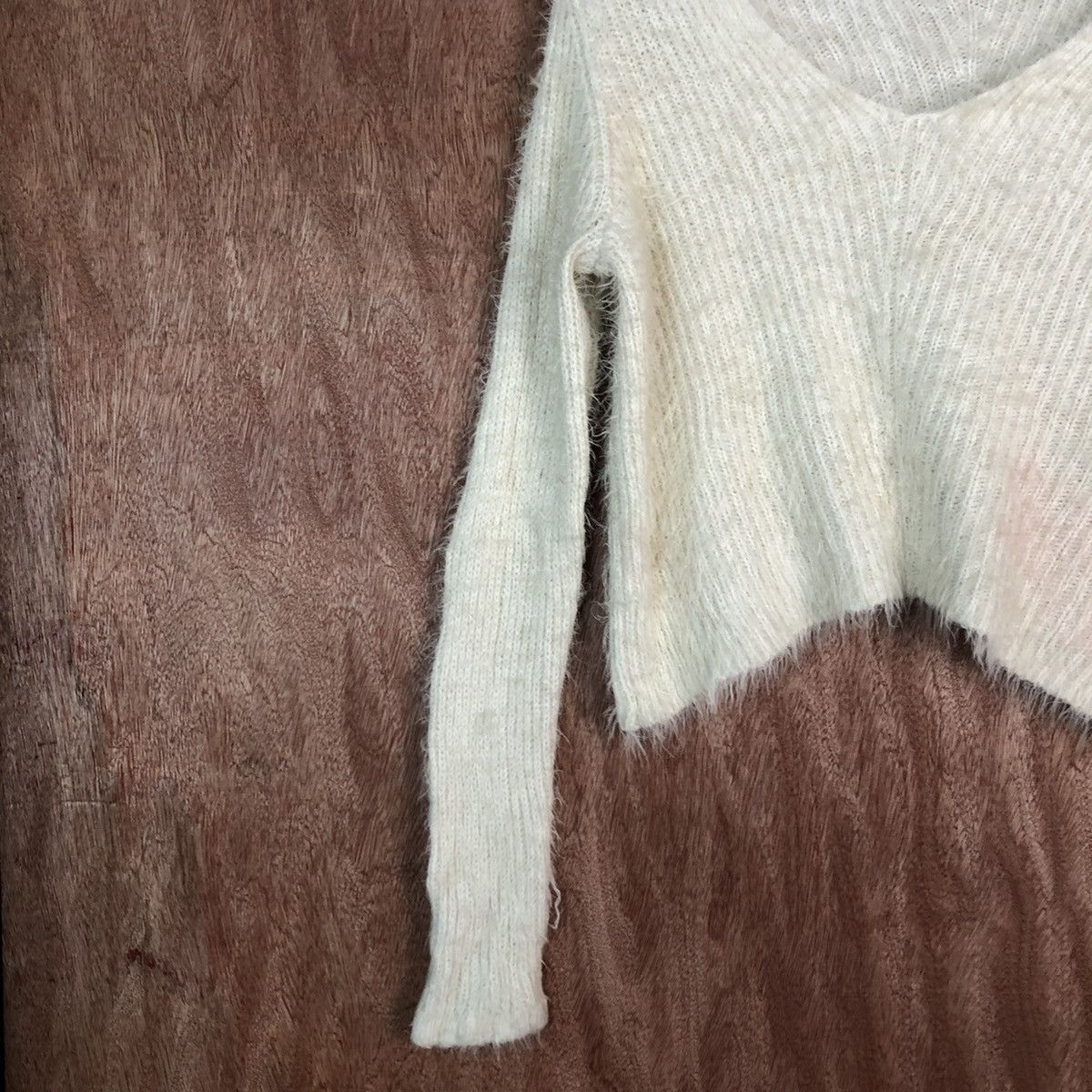 Divided × H&M × Homespun Knitwear Divided H&M Cream Mohair Cardigan Size US M / EU 48-50 / 2 - 7 Thumbnail