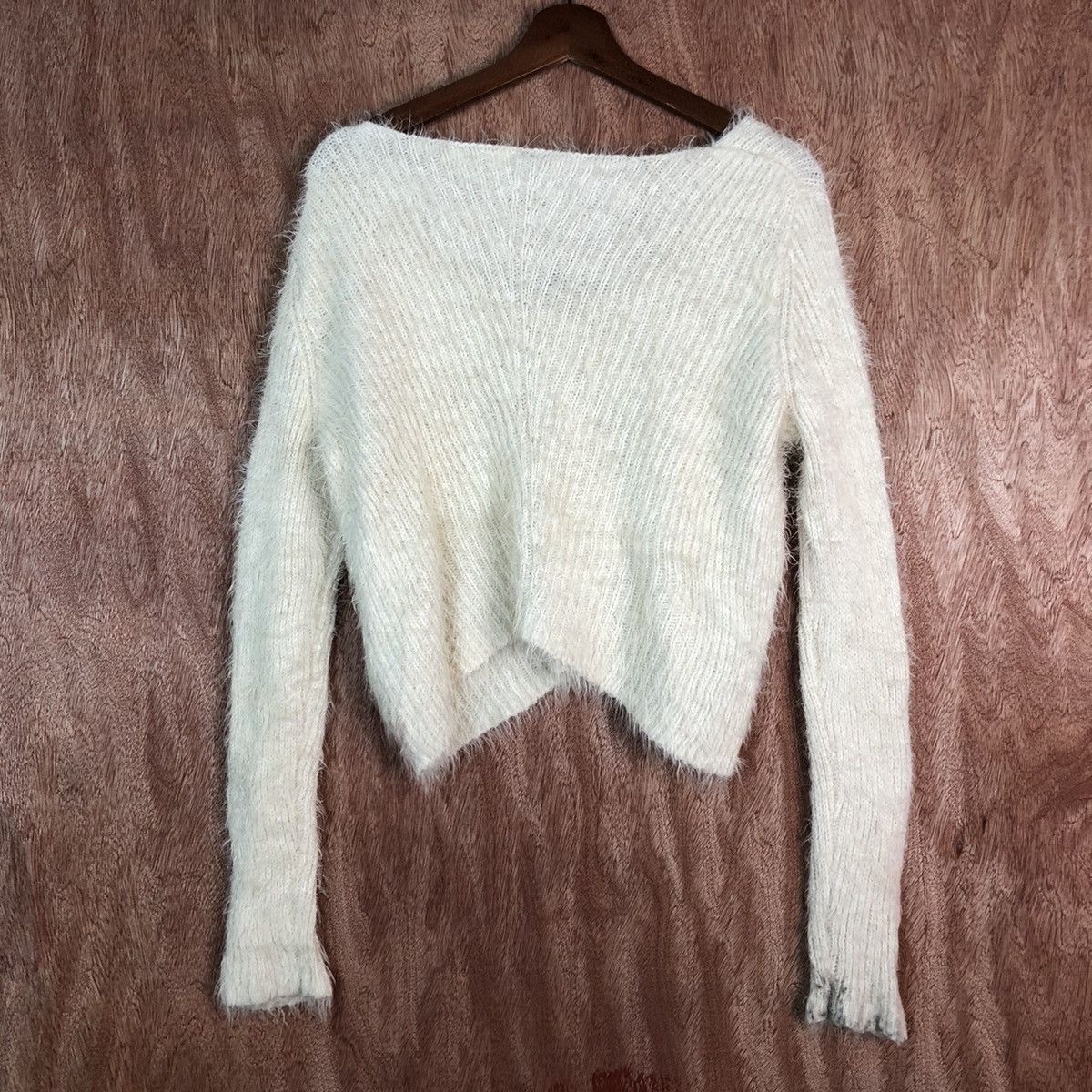 Divided × H&M × Homespun Knitwear Divided H&M Cream Mohair Cardigan Size US M / EU 48-50 / 2 - 9 Thumbnail
