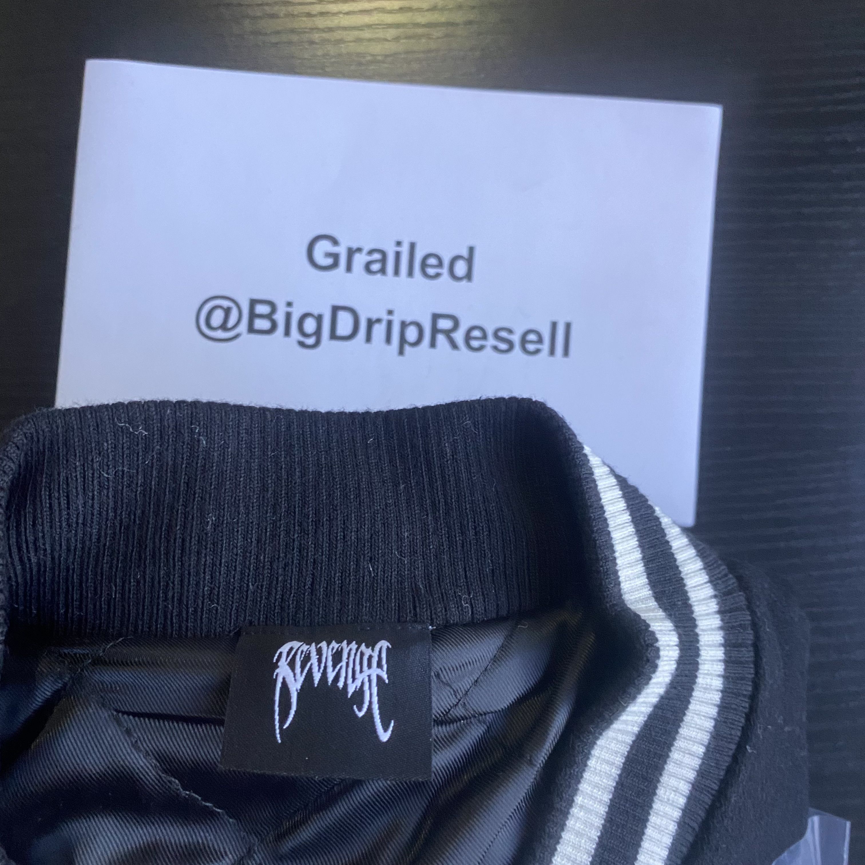 (L) Revenge Varsity Jacket Black (DS)