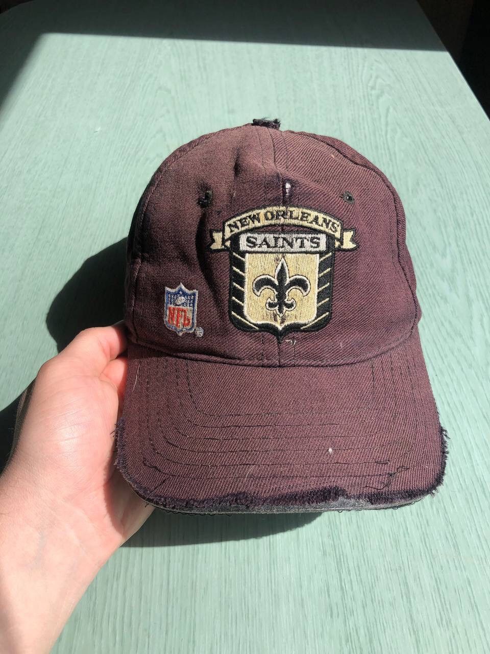 NFL × Vintage Vintage 90s New Orleans Saints brown cap Size ONE SIZE - 2 Thumbnail