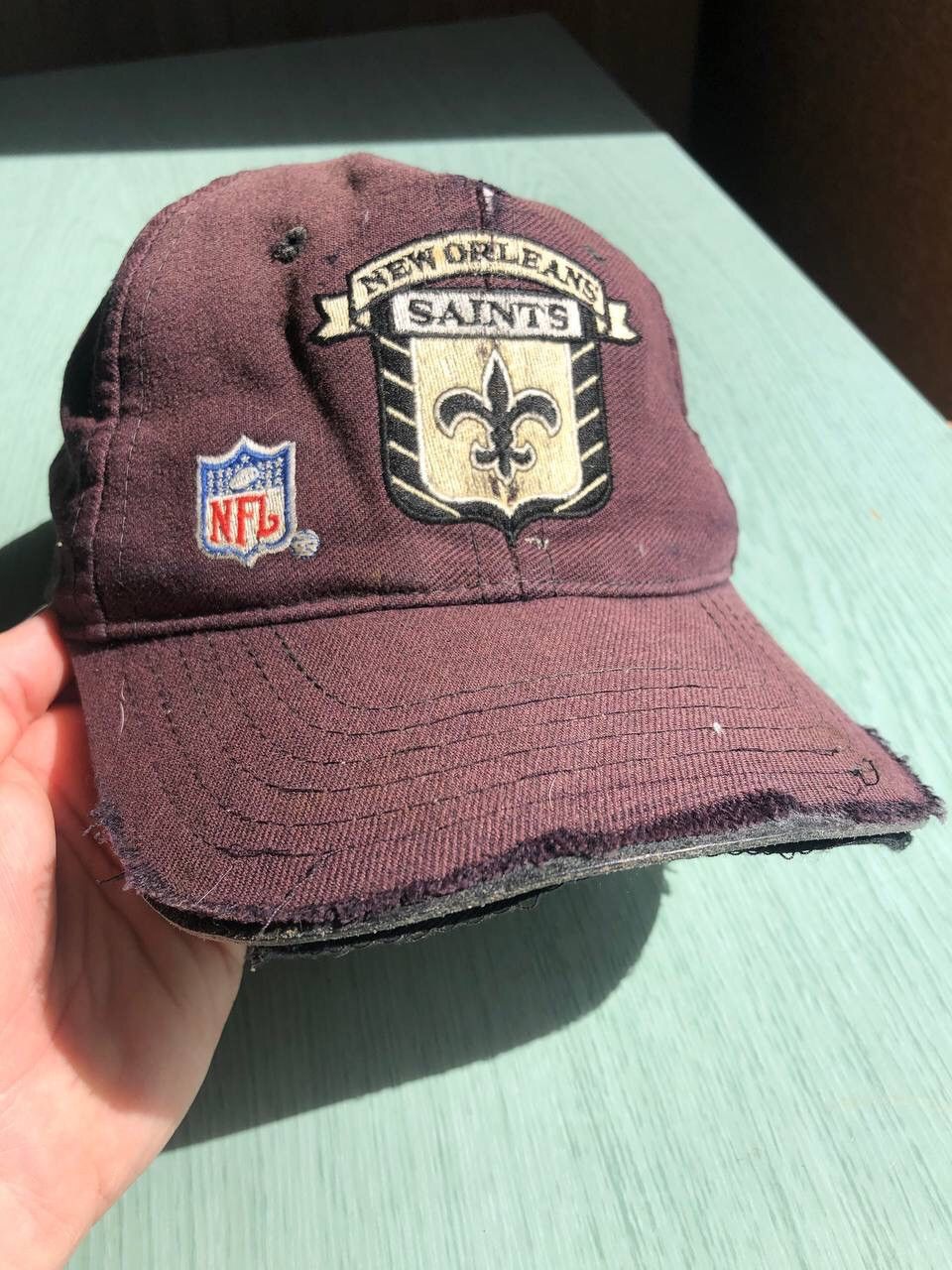 NFL × Vintage Vintage 90s New Orleans Saints brown cap Size ONE SIZE - 3 Thumbnail