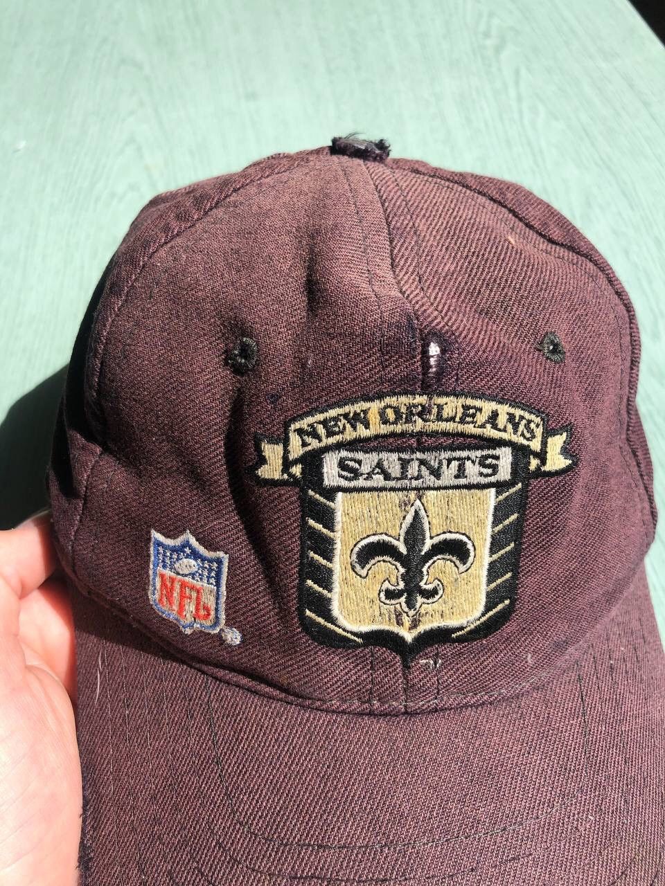 NFL × Vintage Vintage 90s New Orleans Saints brown cap Size ONE SIZE - 4 Thumbnail