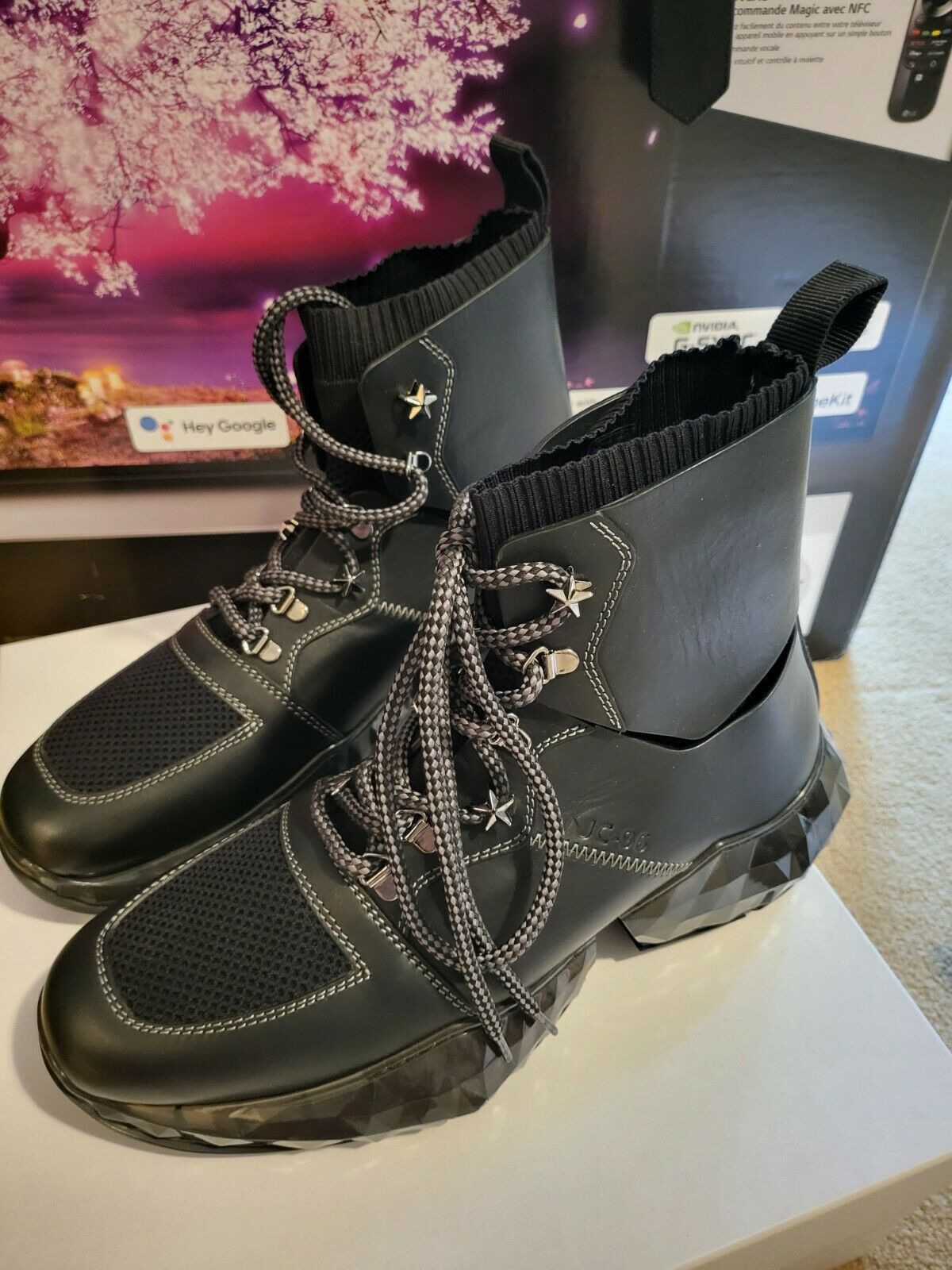 Black and Gray Men\'s Boots BY JIMMY CHOO Jimmy Choo Grey Men main image 4