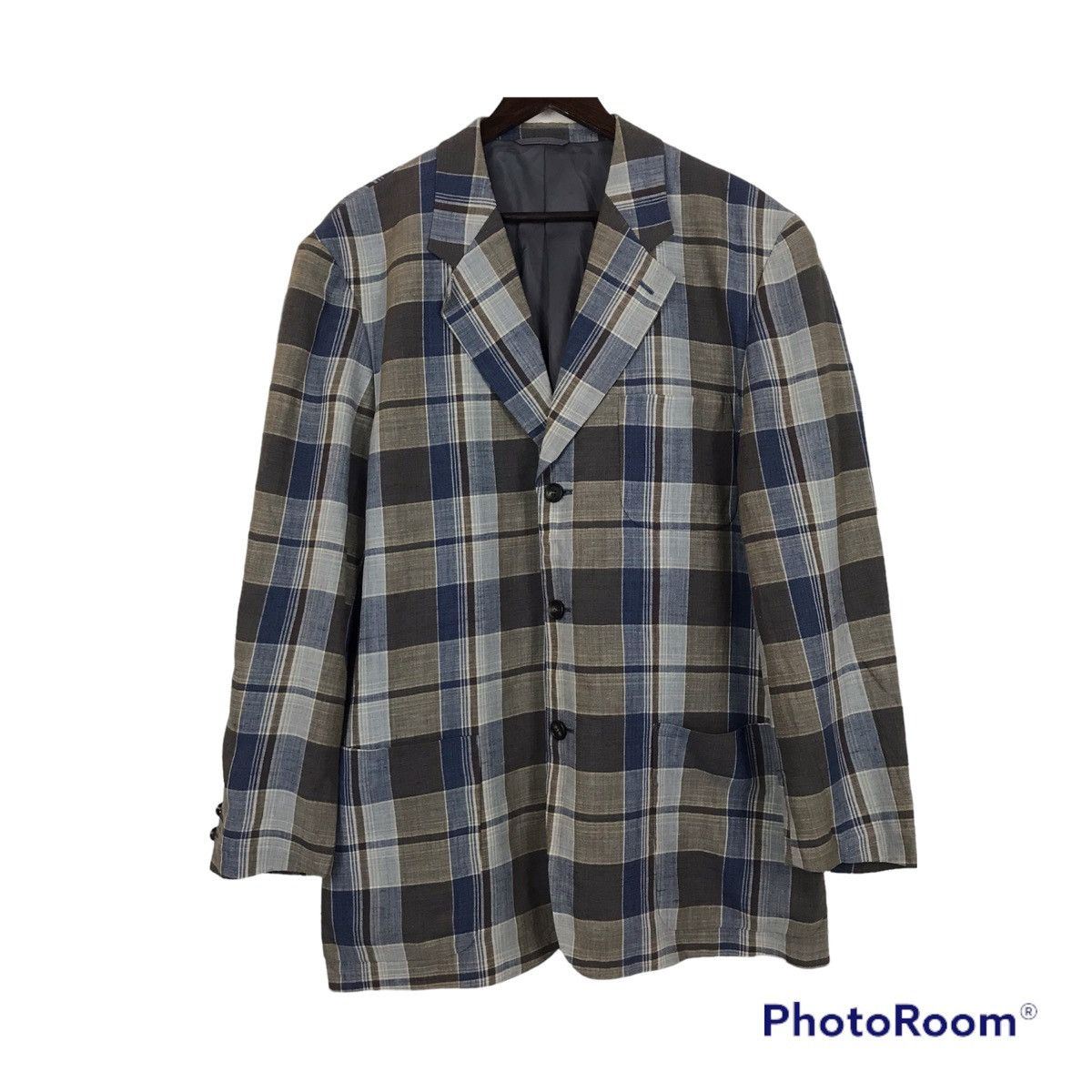 Issey Miyake 💣OFFER Vtg ISSEY MIYAKE Stiped Blazer Coat Size US L / EU 52-54 / 3 - 1 Thumbnail