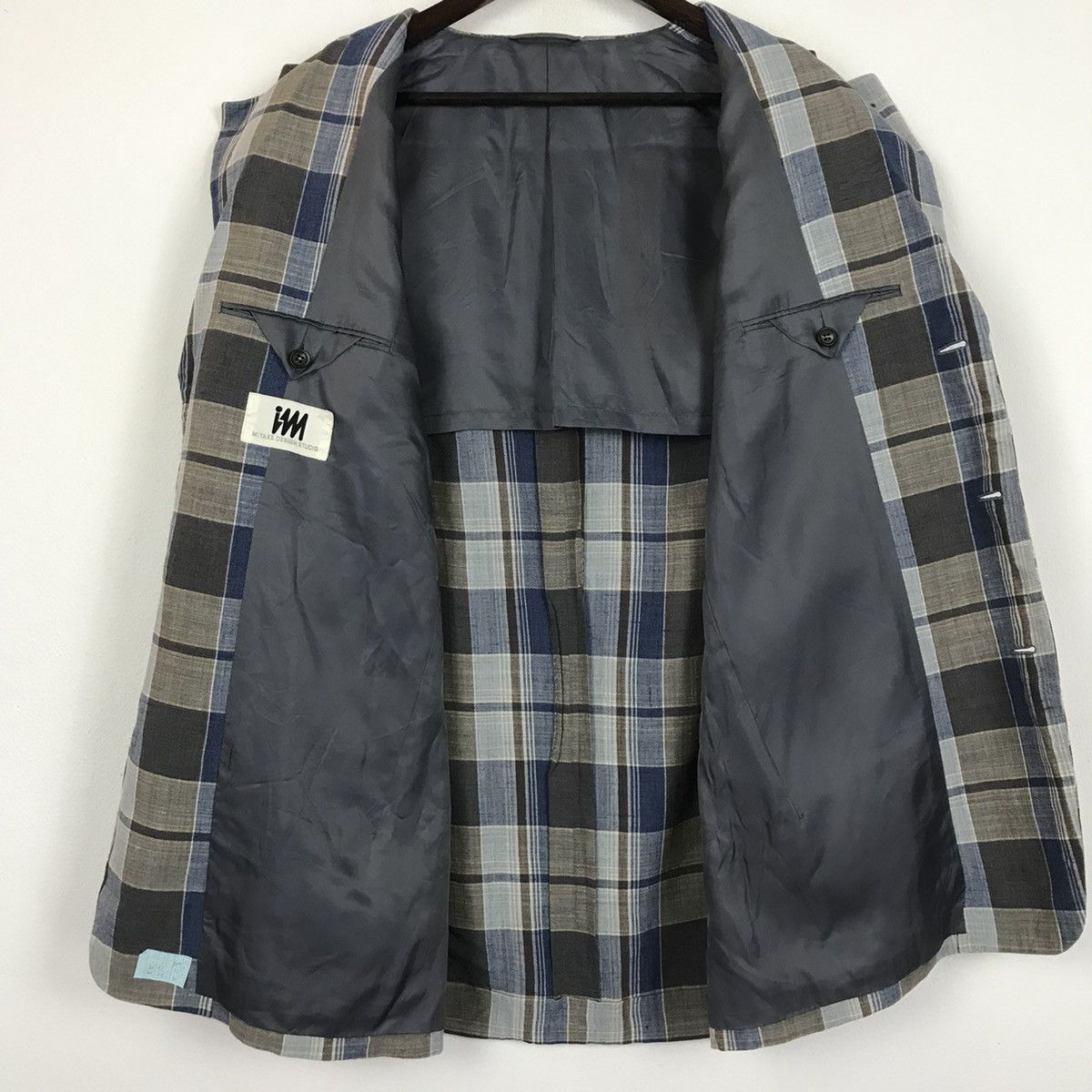 Issey Miyake 💣OFFER Vtg ISSEY MIYAKE Stiped Blazer Coat Size US L / EU 52-54 / 3 - 4 Thumbnail