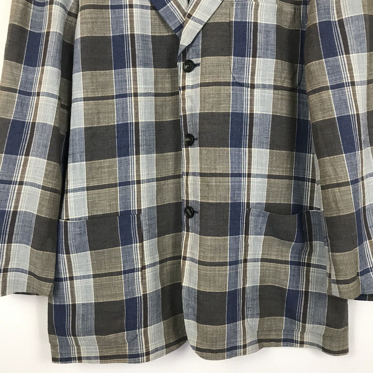 Issey Miyake 💣OFFER Vtg ISSEY MIYAKE Stiped Blazer Coat Size US L / EU 52-54 / 3 - 3 Thumbnail