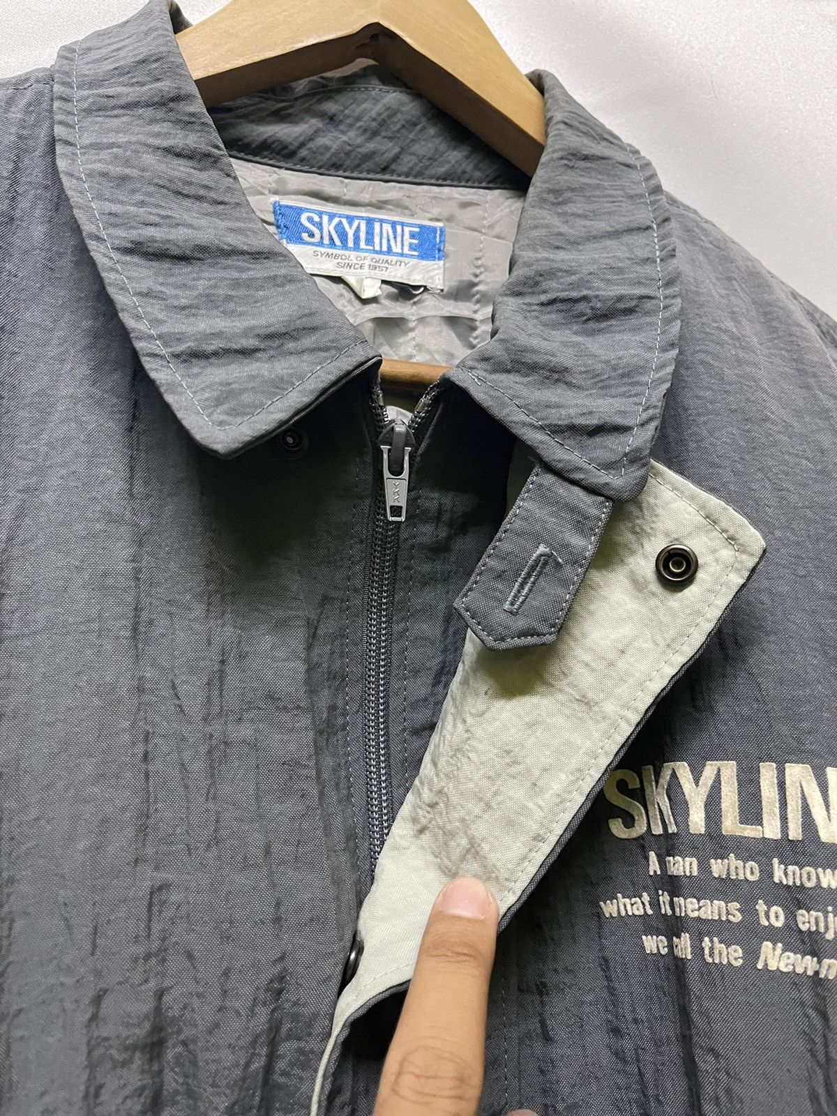 Vintage VINTAGE SINCE1957 SKYLINE NEWMAN BOMBER JACKET Size US L / EU 52-54 / 3 - 9 Thumbnail