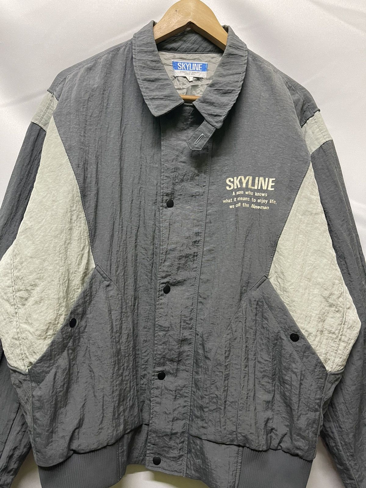 Vintage VINTAGE SINCE1957 SKYLINE NEWMAN BOMBER JACKET Size US L / EU 52-54 / 3 - 3 Thumbnail