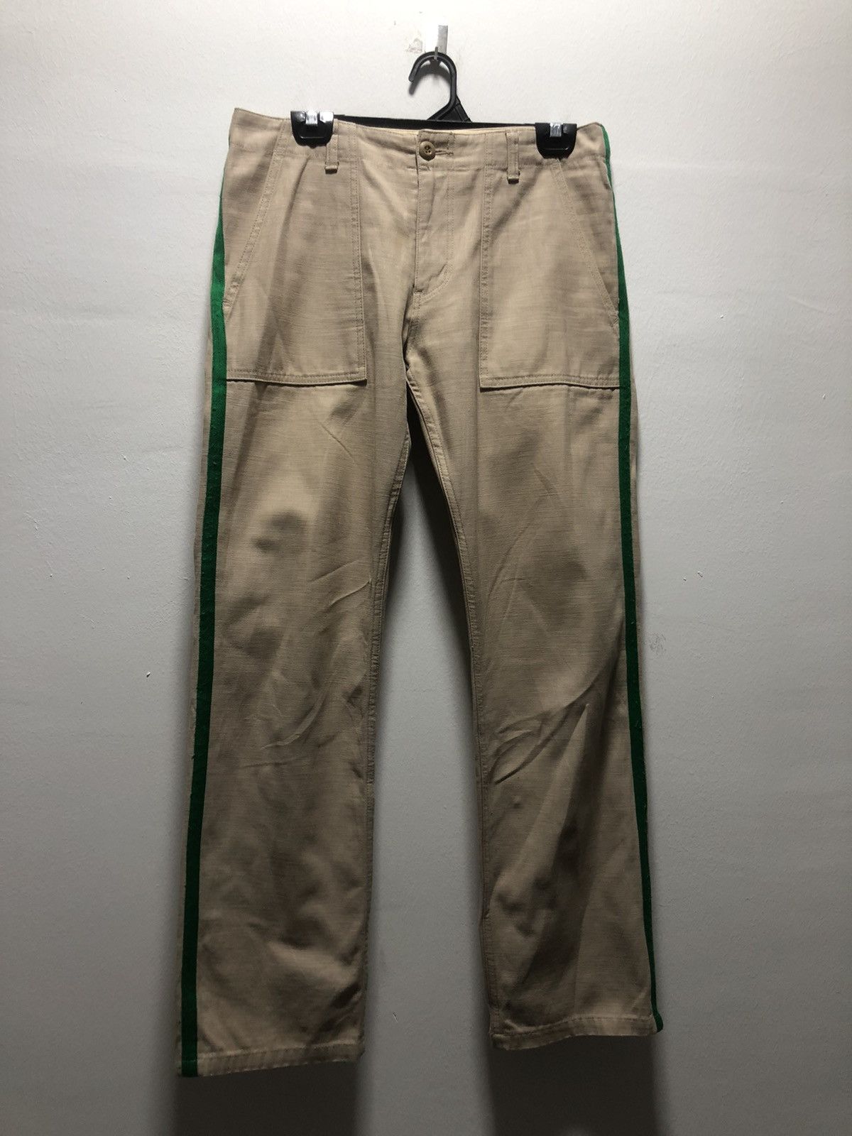 Beams Plus BEAMS Pants Lined Green Sideline Military Style Japan Made Size US 31 - 1 Thumbnail