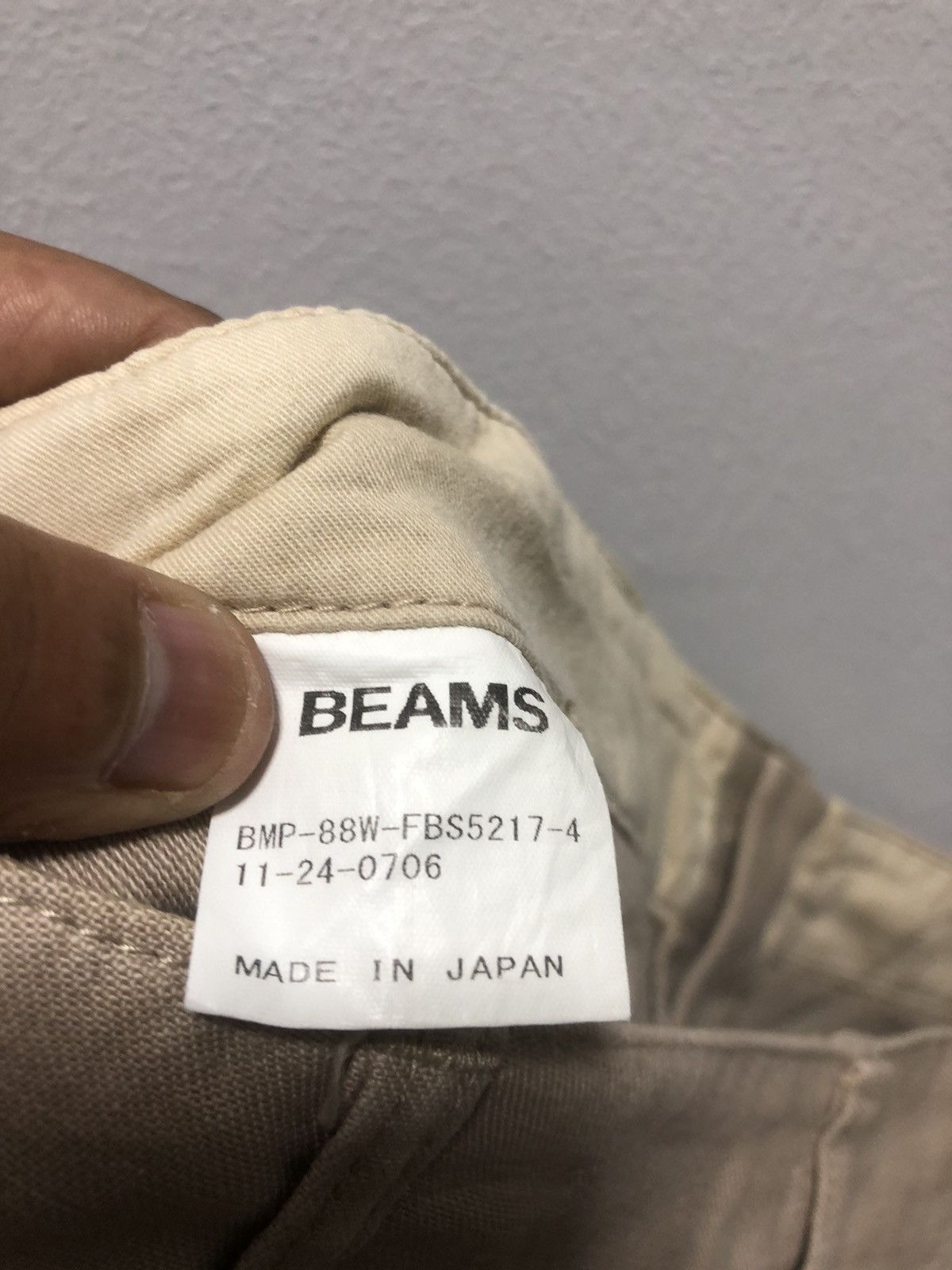 Beams Plus BEAMS Pants Lined Green Sideline Military Style Japan Made Size US 31 - 7 Thumbnail