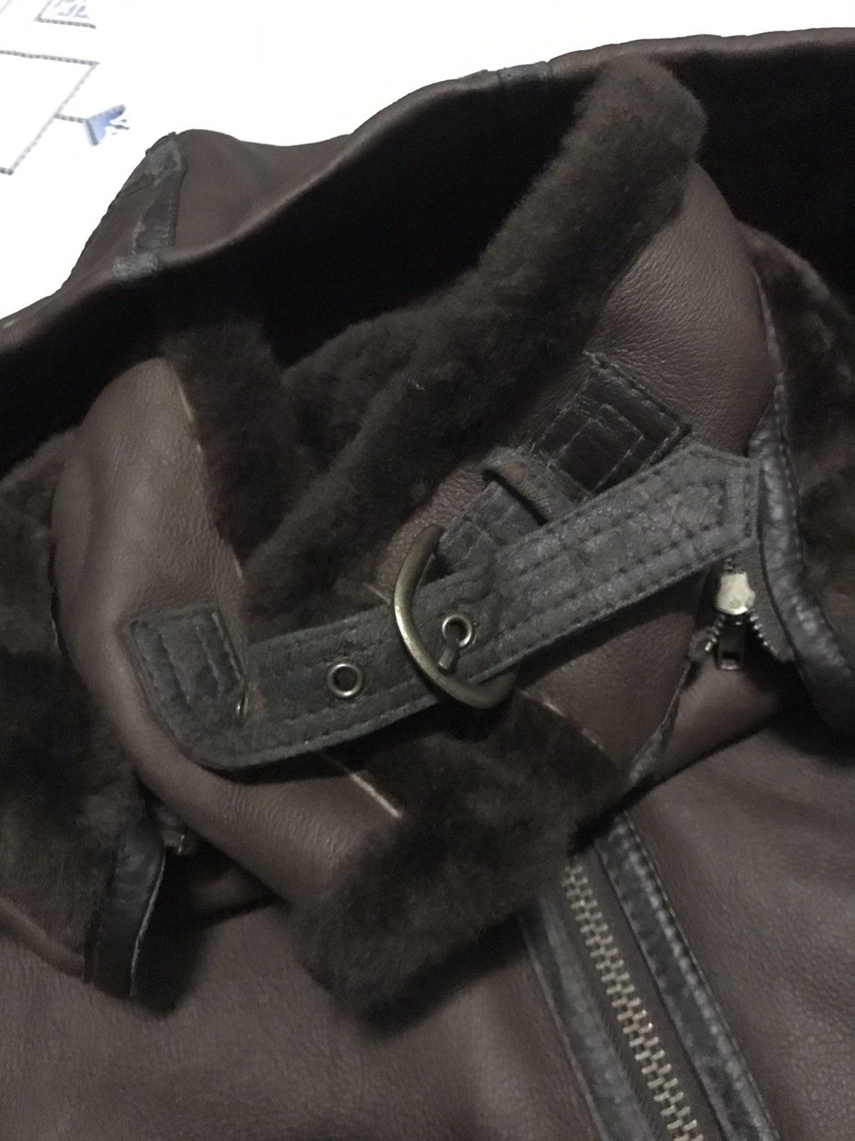Genuine Leather Vintage Sheepskin Shearling Coat With Hoodie Size US L / EU 52-54 / 3 - 13 Thumbnail