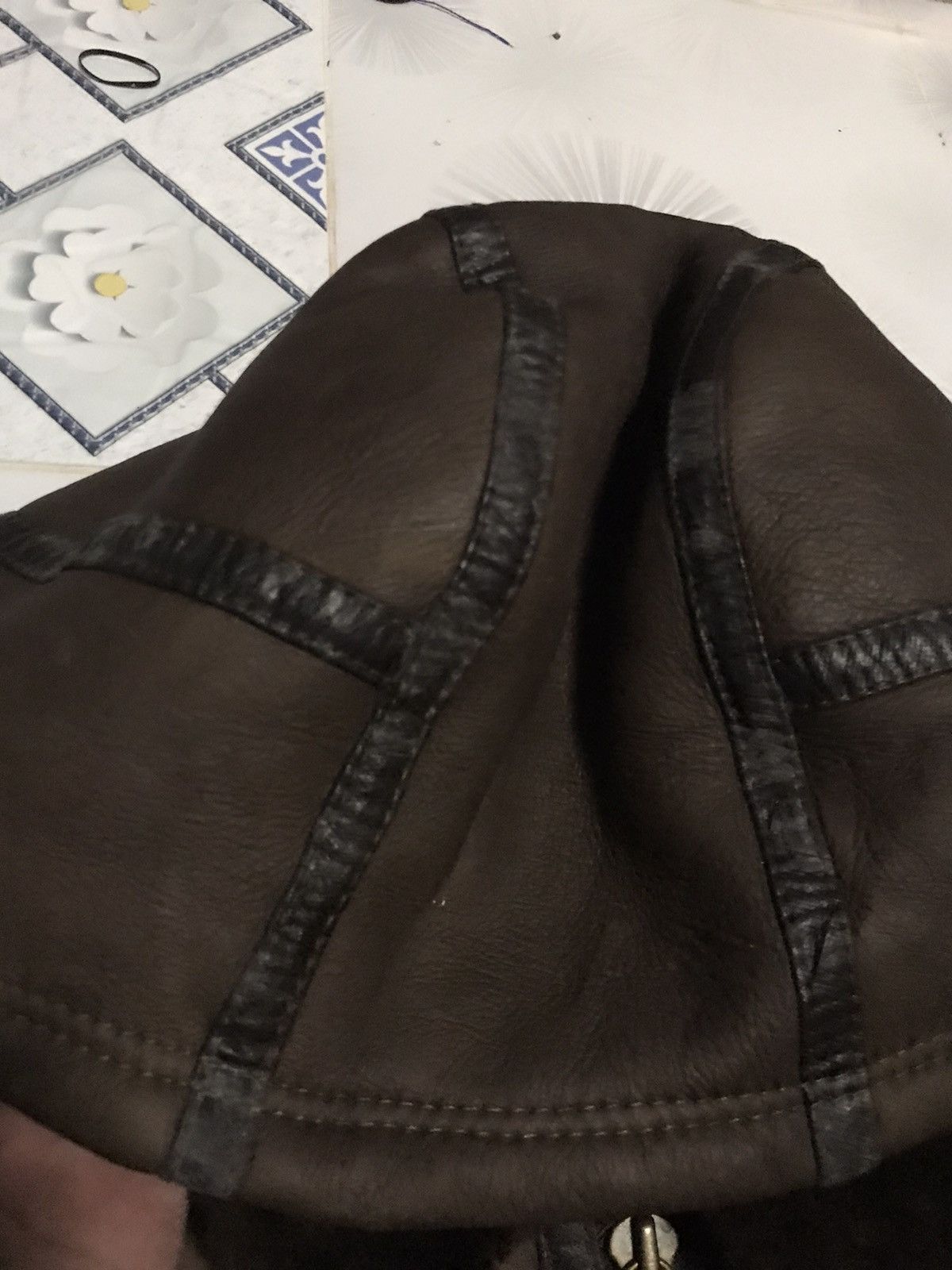 Genuine Leather Vintage Sheepskin Shearling Coat With Hoodie Size US L / EU 52-54 / 3 - 11 Thumbnail