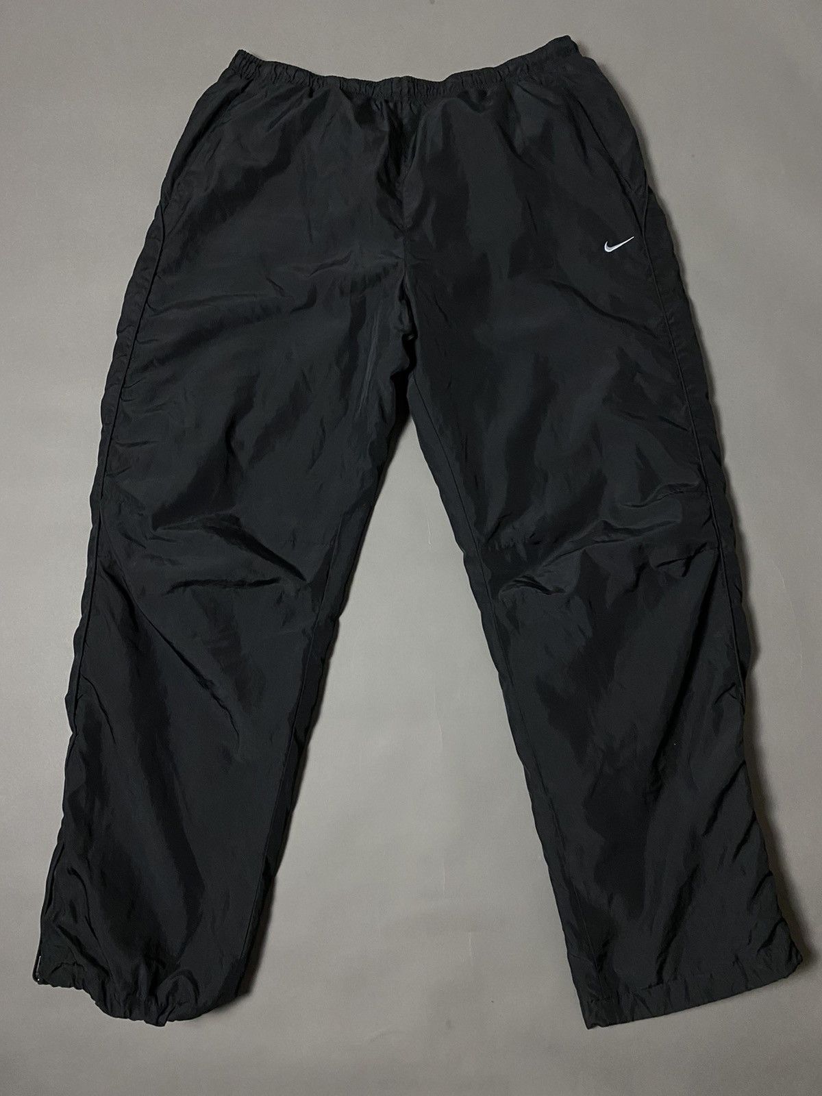 Nike vintage black track pants small swoosh 2000s