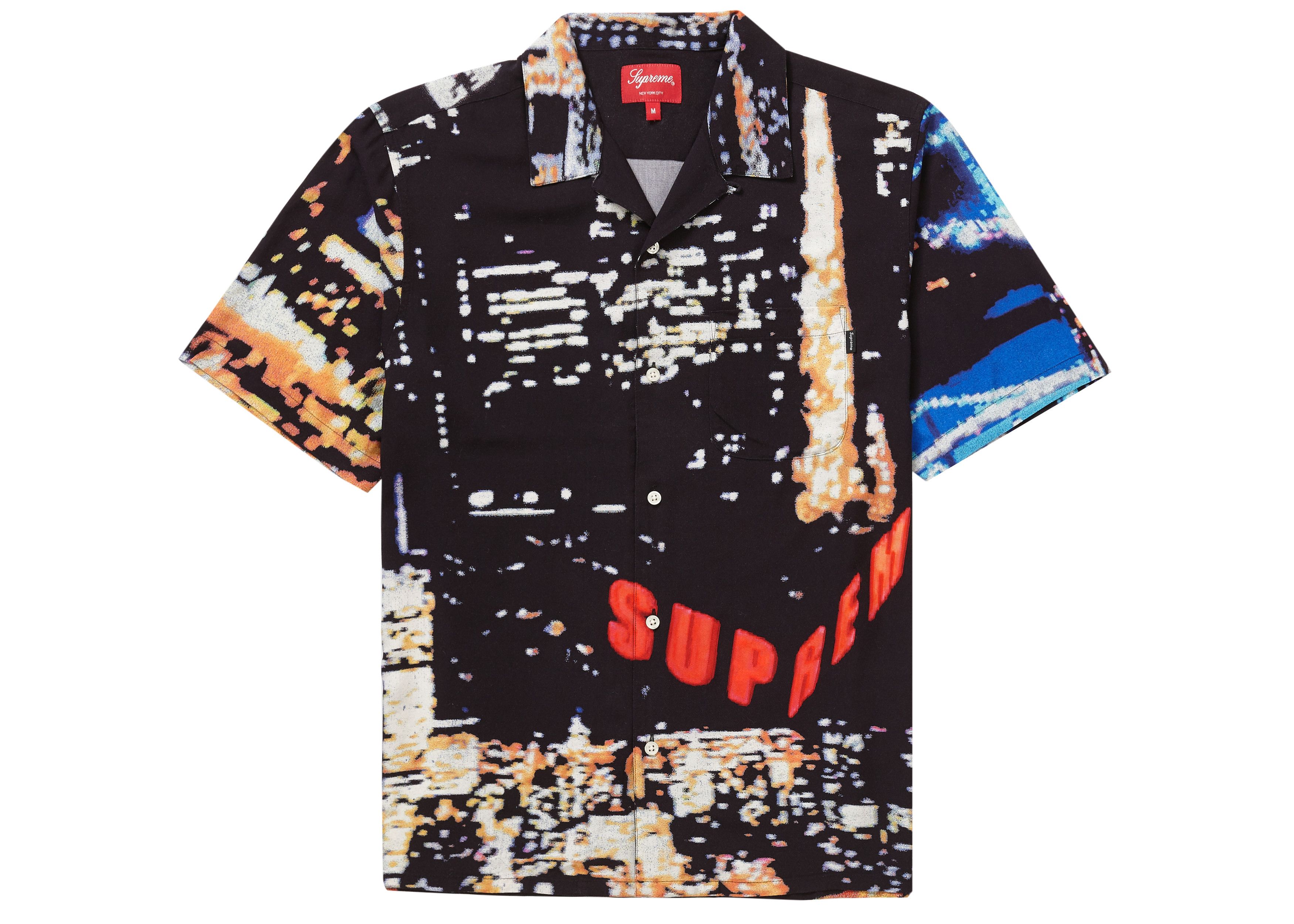 Supreme City Lights Rayon S/S Shirt Black (SS20) | Grailed