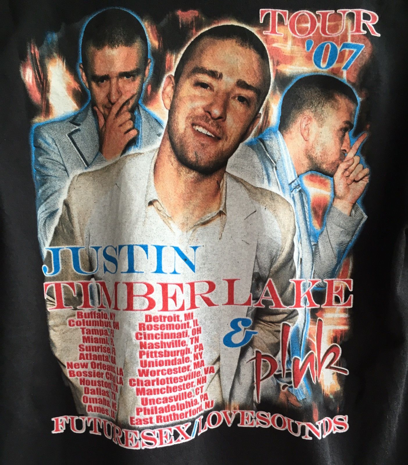 Vintage Justin Timberlake Future Sex/Love Sounds 2007 Tour T Shirt | Grailed