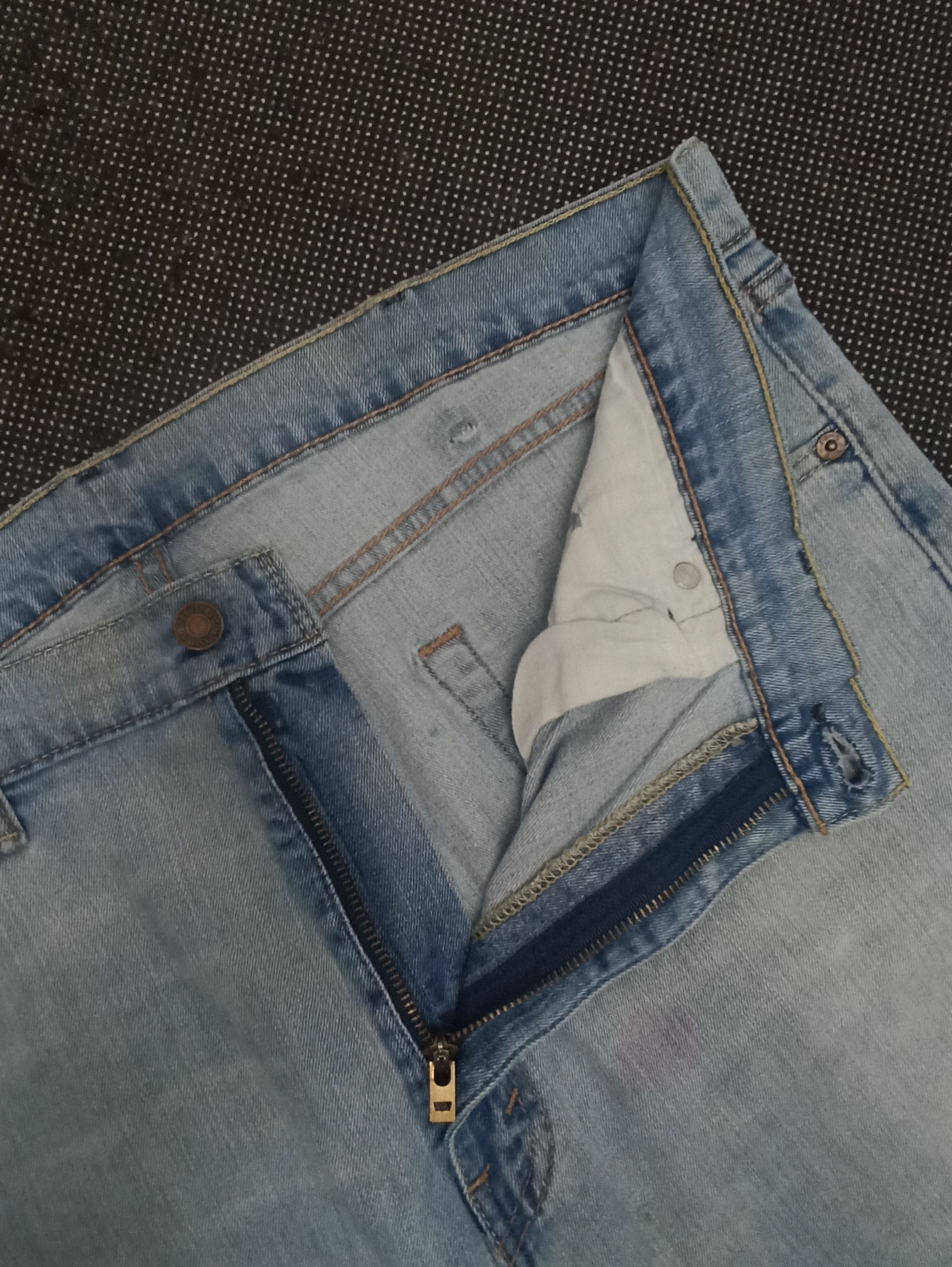 Jean × Levi's × Vintage VINTAGE LEVIS 505 BLUE WASH JEANS -J344 Size US 39 - 3 Thumbnail