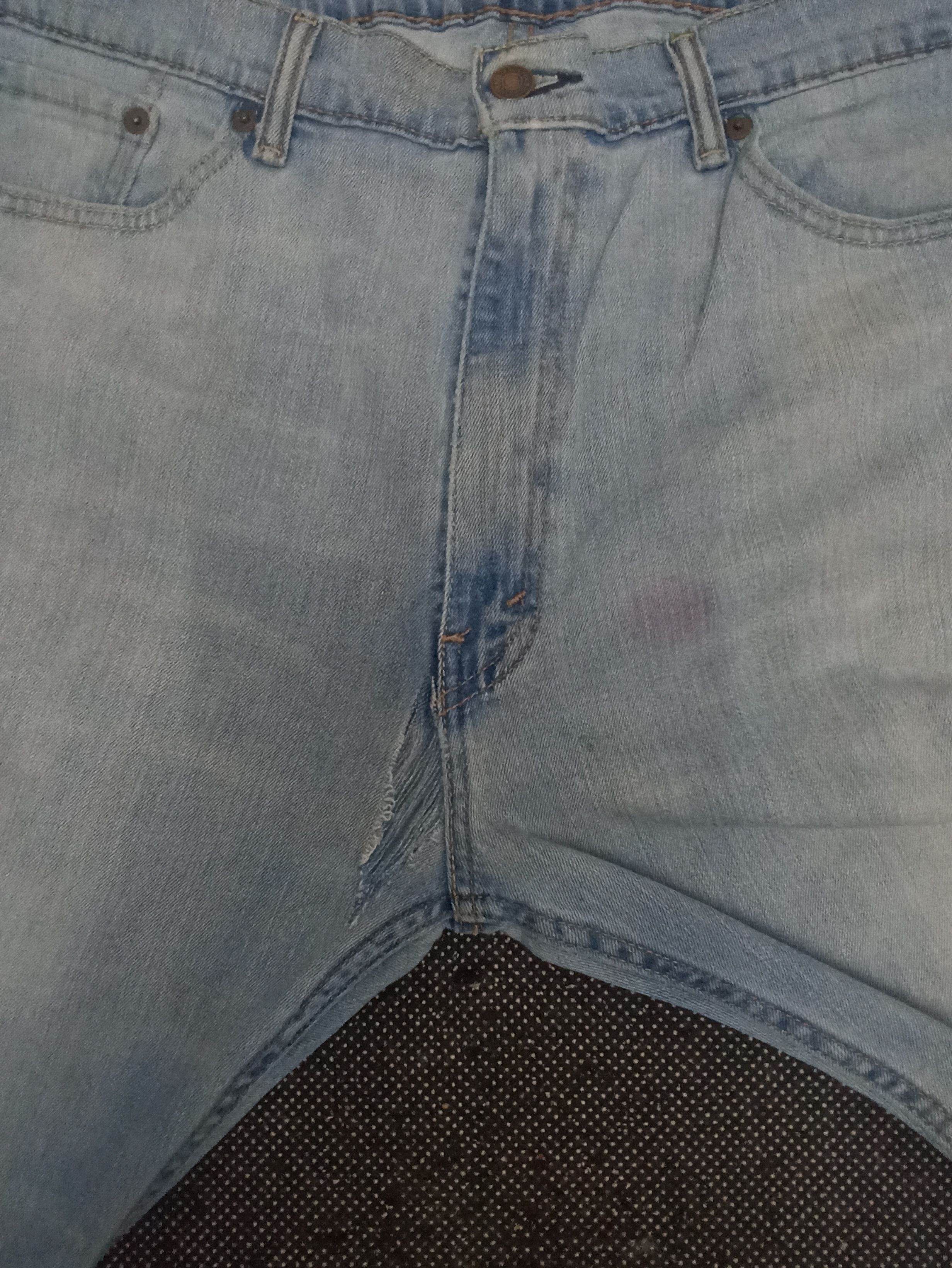 Jean × Levi's × Vintage VINTAGE LEVIS 505 BLUE WASH JEANS -J344 Size US 39 - 8 Thumbnail