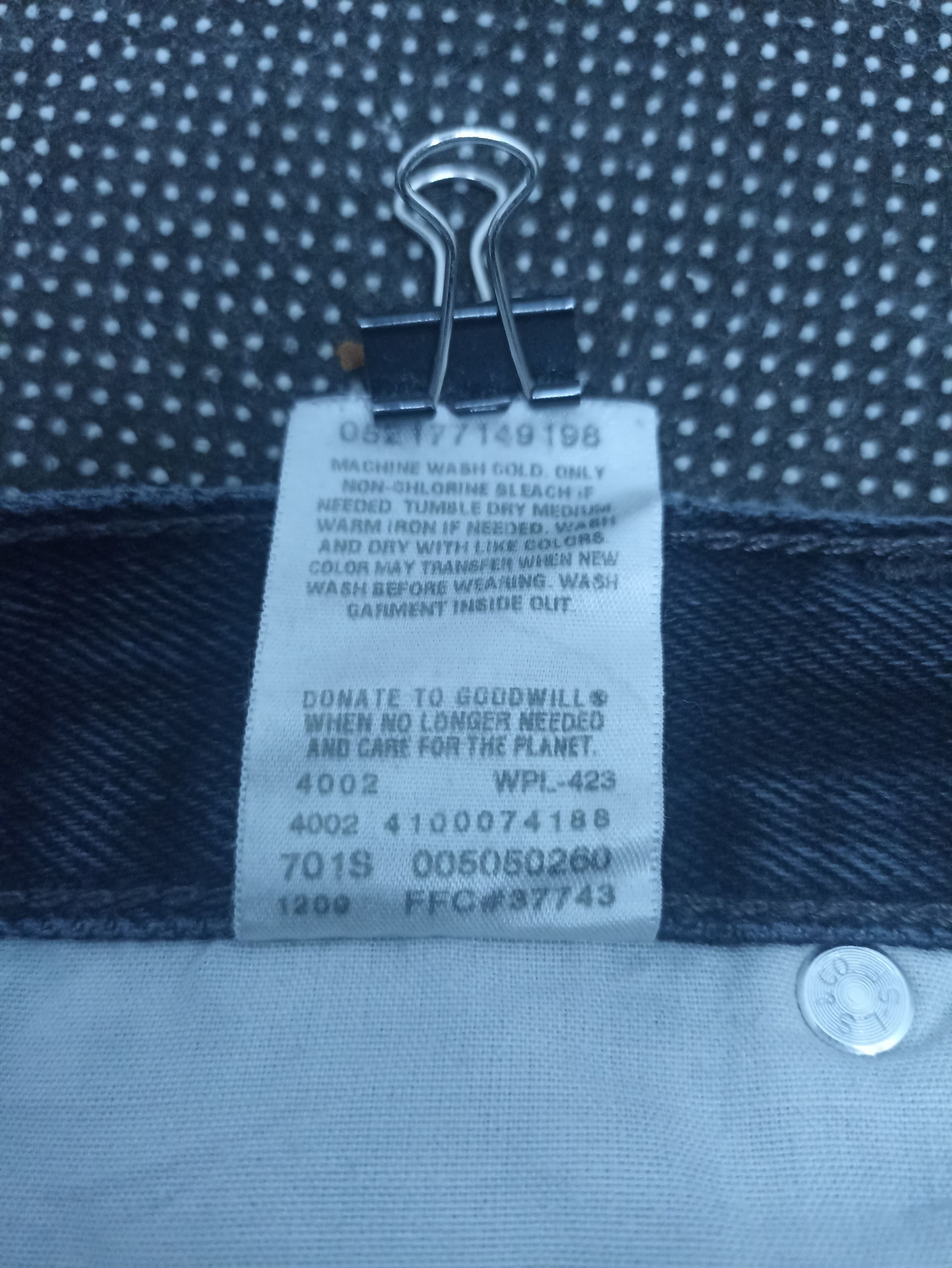 Jean × Levi's × Vintage VINTAGE LEVIS 505 BLACK JEANS -J345 Size US 36 / EU 52 - 6 Thumbnail