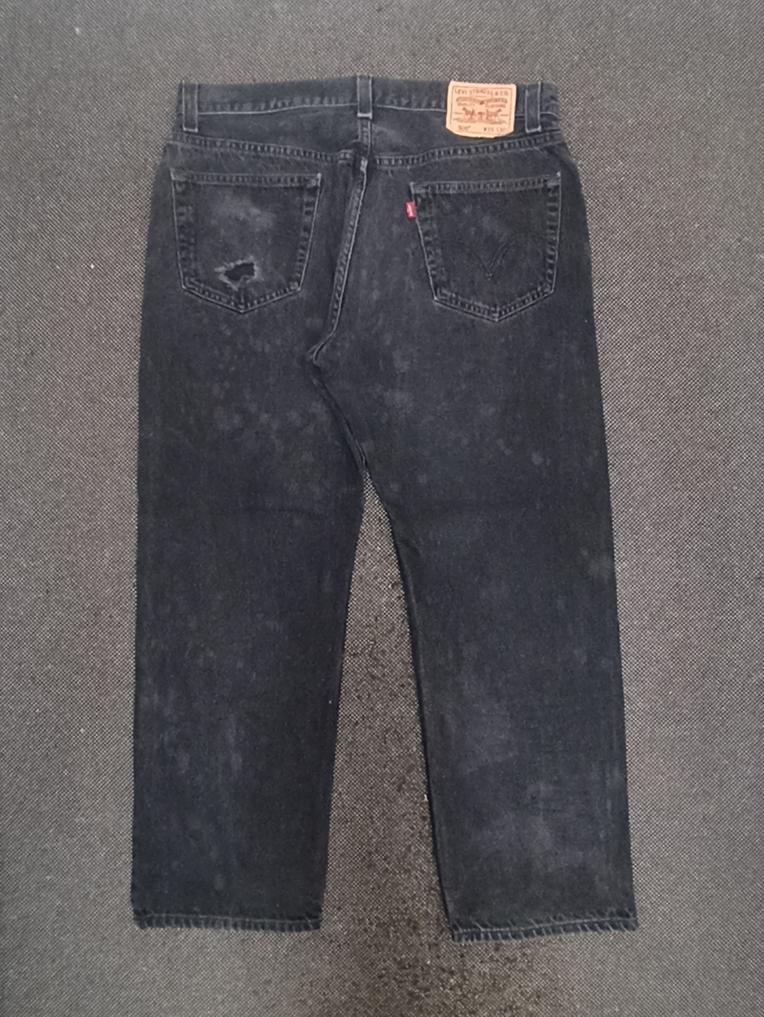 Jean × Levi's × Vintage VINTAGE LEVIS 505 BLACK JEANS -J345 Size US 36 / EU 52 - 2 Thumbnail