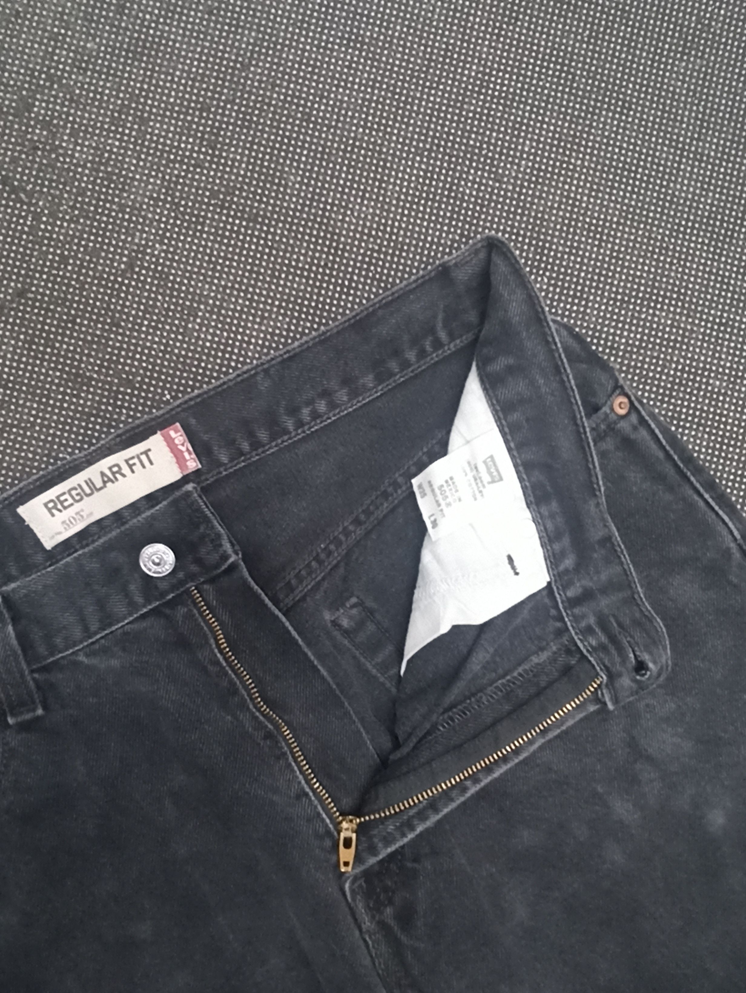 Jean × Levi's × Vintage VINTAGE LEVIS 505 BLACK JEANS -J345 Size US 36 / EU 52 - 3 Thumbnail