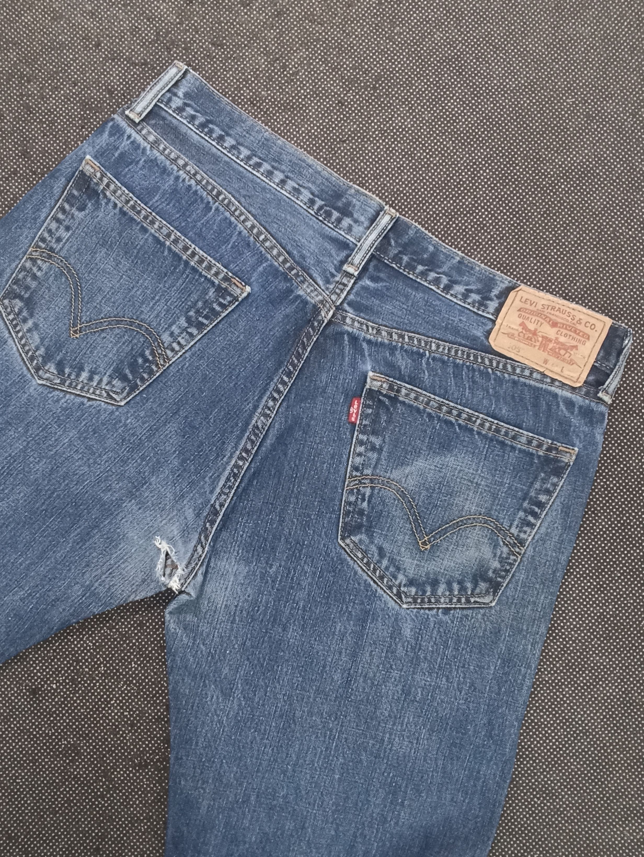 Jean × Levi's × Vintage VINTAGE LEVIS 505 STRAIGHT FIT JEANS -J347 Size US 36 / EU 52 - 10 Thumbnail
