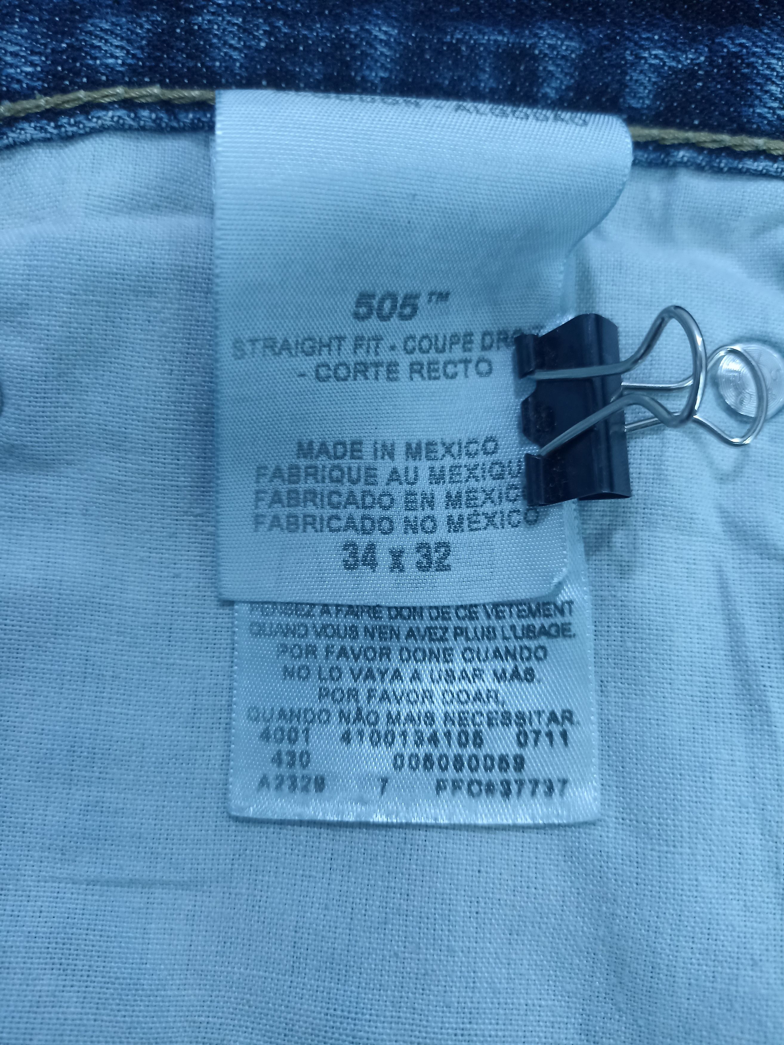Jean × Levi's × Vintage VINTAGE LEVIS 505 STRAIGHT FIT JEANS -J347 Size US 36 / EU 52 - 5 Thumbnail
