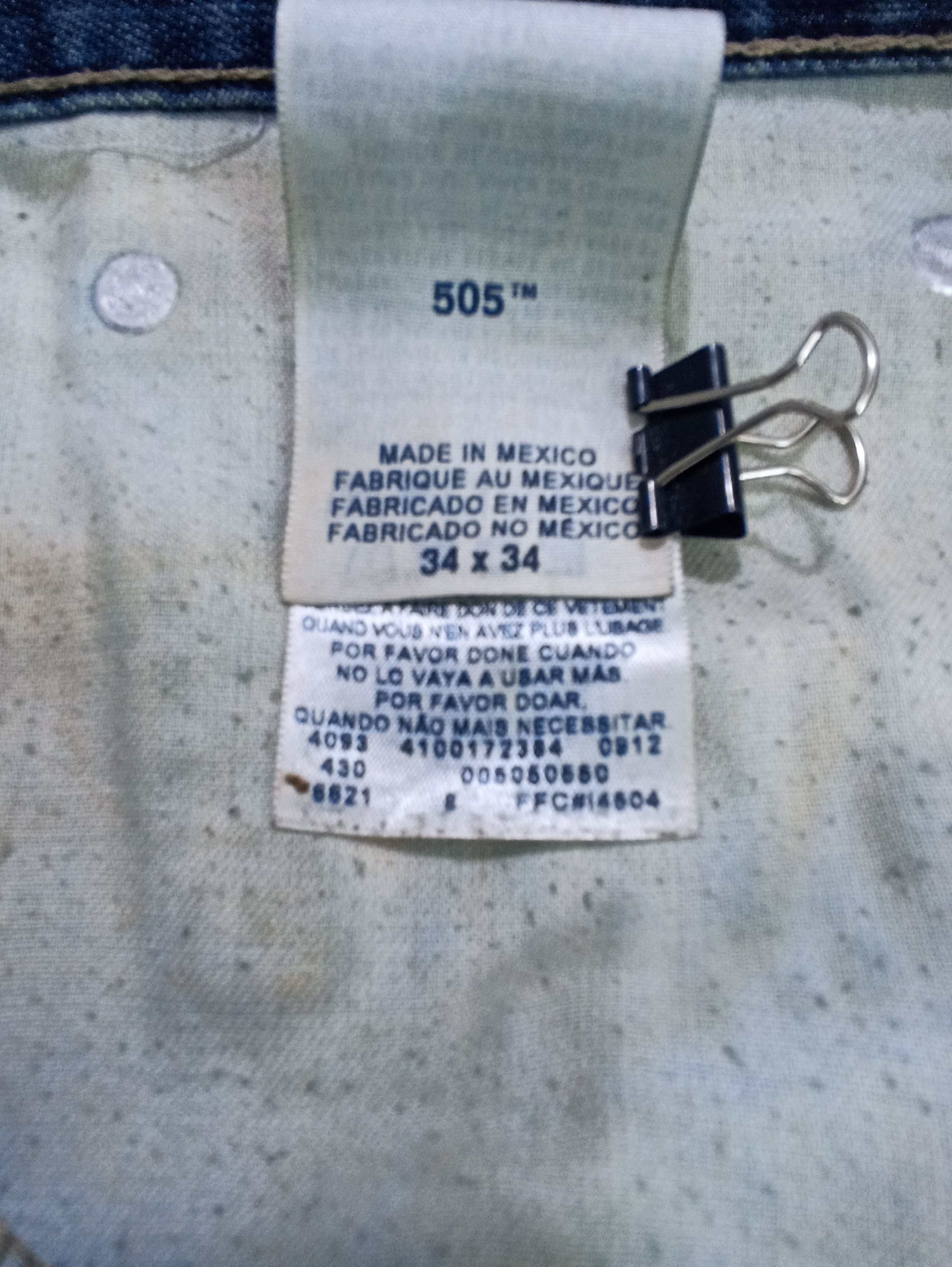 Jean × Levi's × Vintage VINTAGE LEVIS 505 RUSTY JEANS -J349 Size US 37 - 5 Thumbnail