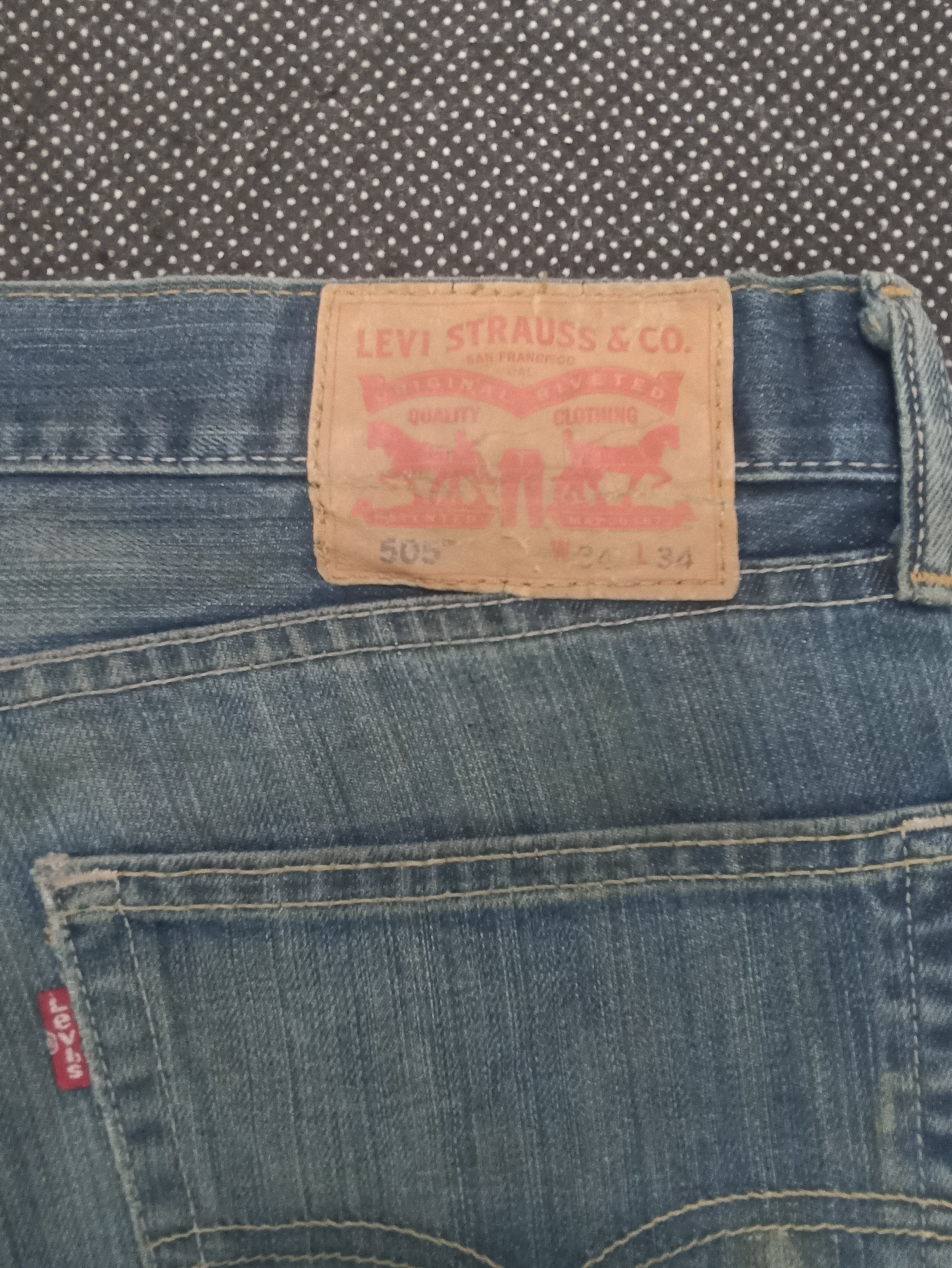 Jean × Levi's × Vintage VINTAGE LEVIS 505 RUSTY JEANS -J349 Size US 37 - 10 Thumbnail