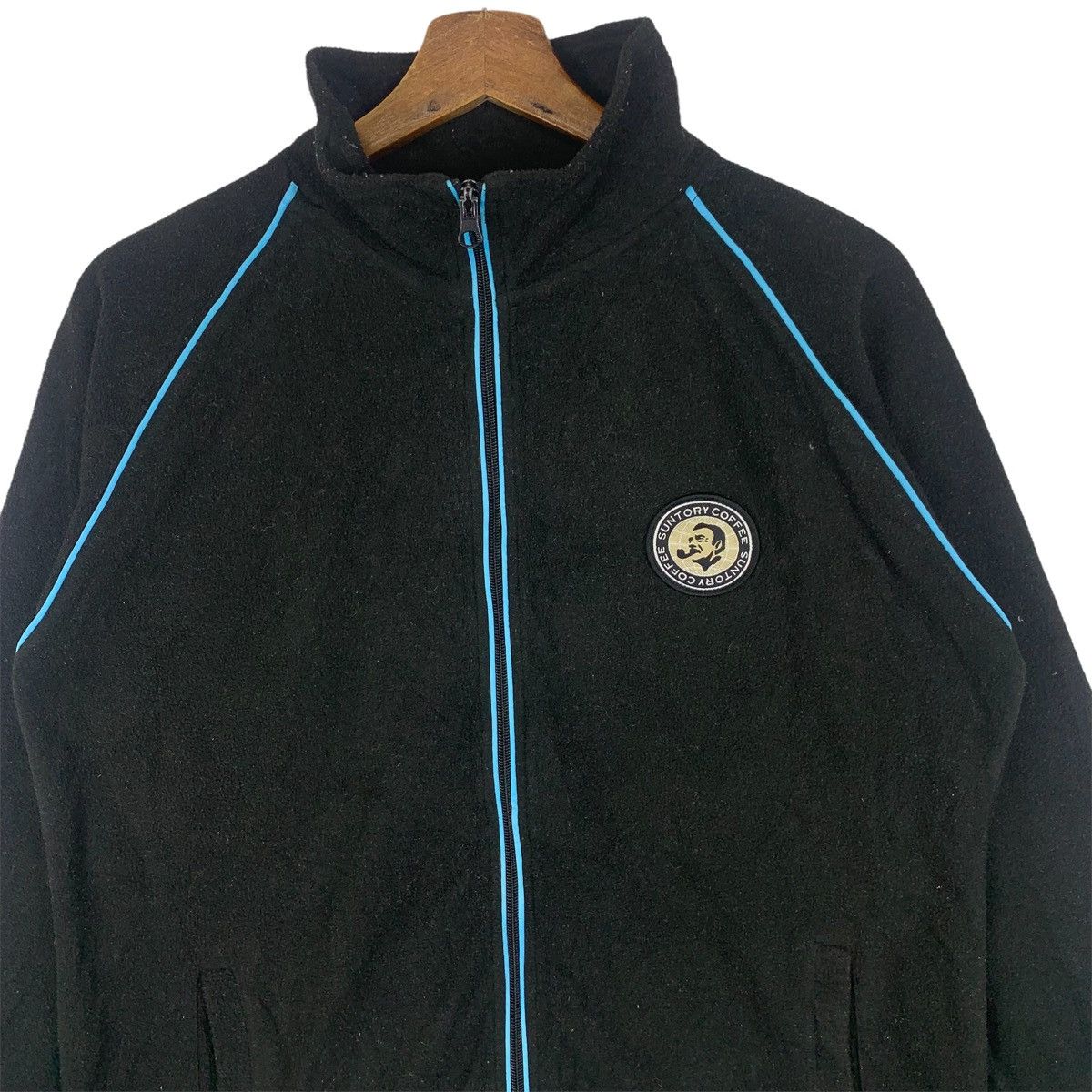 Japanese Brand Suntory Coffee Zipper Fleece Sweatshirt Size US M / EU 48-50 / 2 - 2 Thumbnail