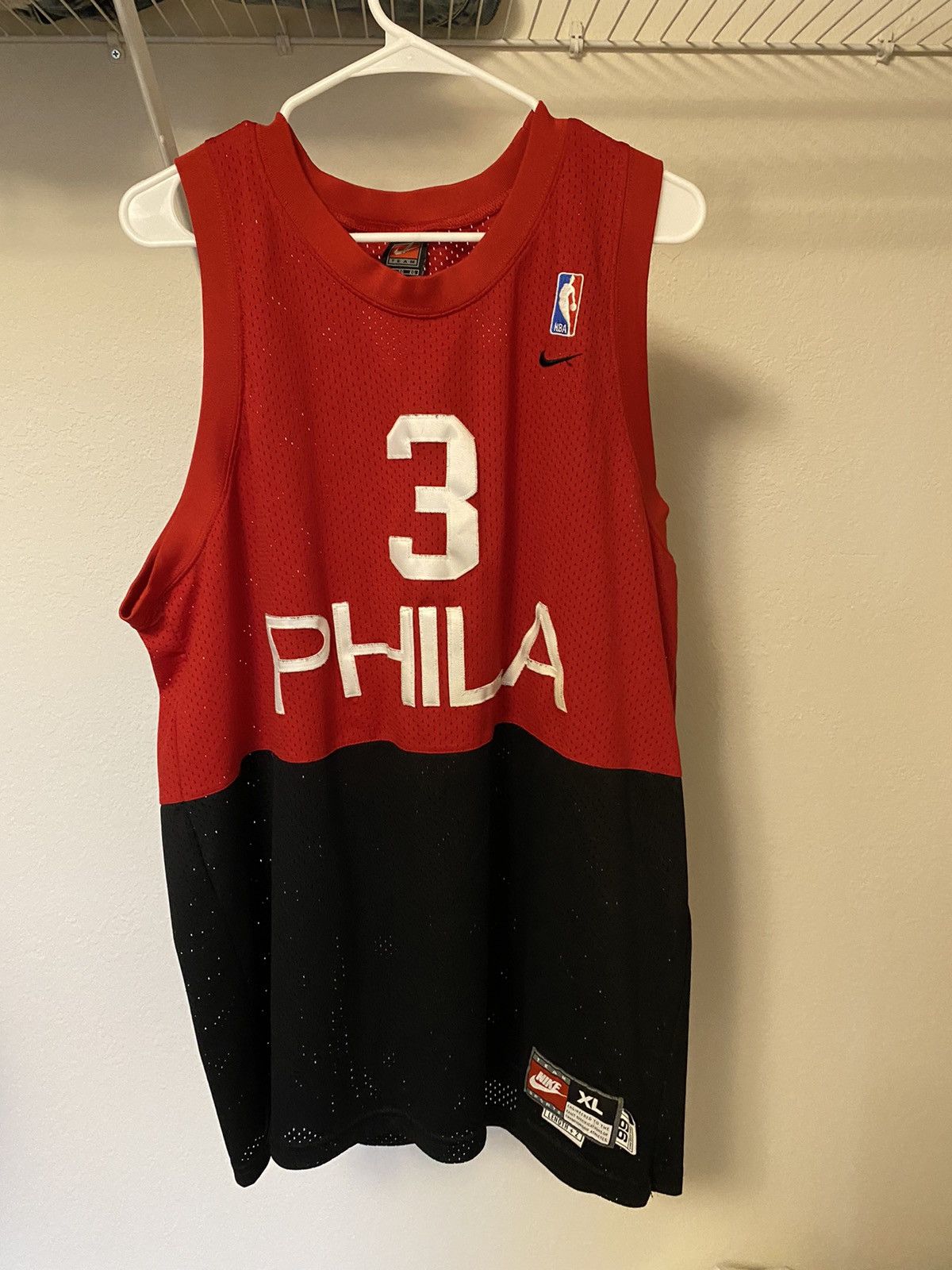 Nike Allen iverson 1966 Philadelphia 76ers Nike vintage jersey Size US XL / EU 56 / 4 - 1 Thumbnail