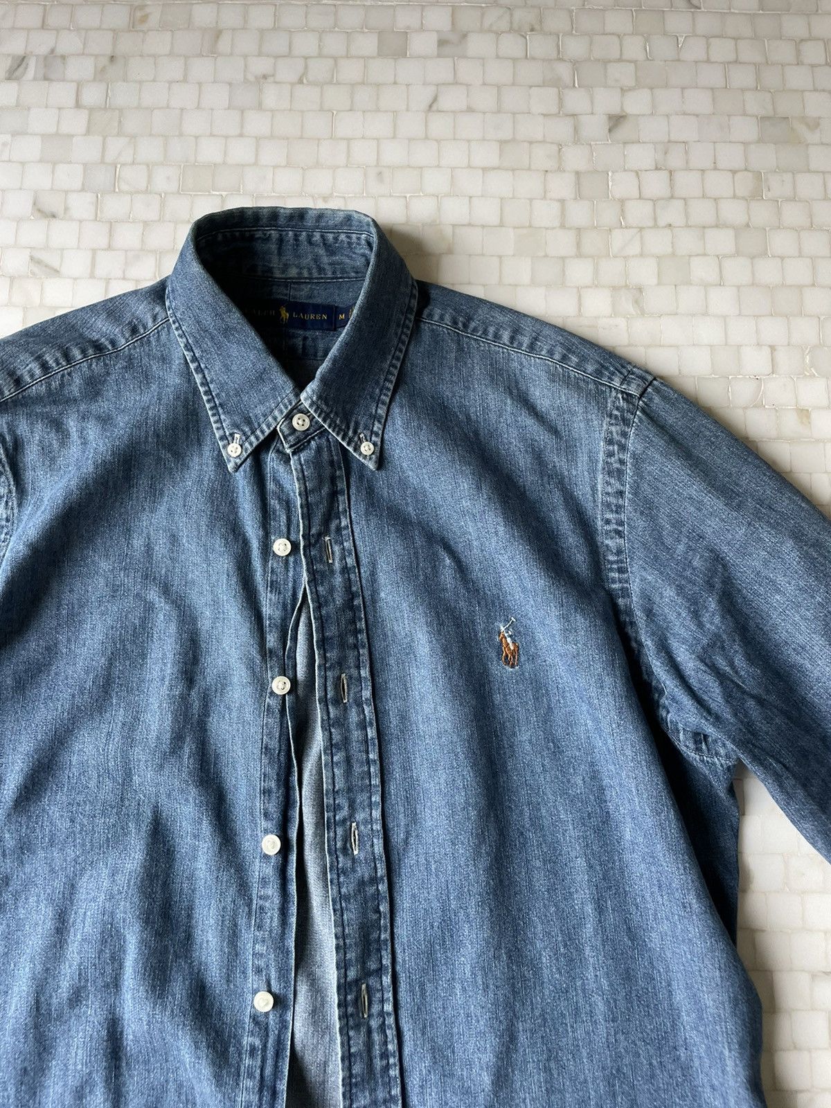 Polo Ralph Lauren Ralph Lauren Denim Button Up Size US M / EU 48-50 / 2 - 2 Thumbnail