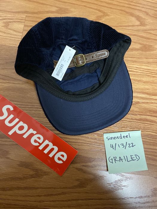 Supreme Supreme Corduroy Camp Cap SS18 Navy | Grailed