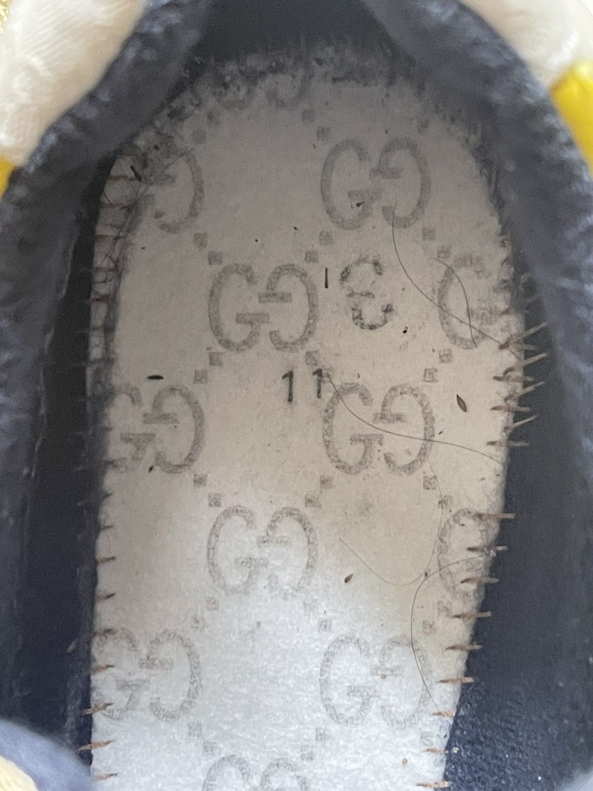 Gucci Gucci Rython Sneakers (Beige/Ebony) Size US 11 / EU 44 - 12 Thumbnail