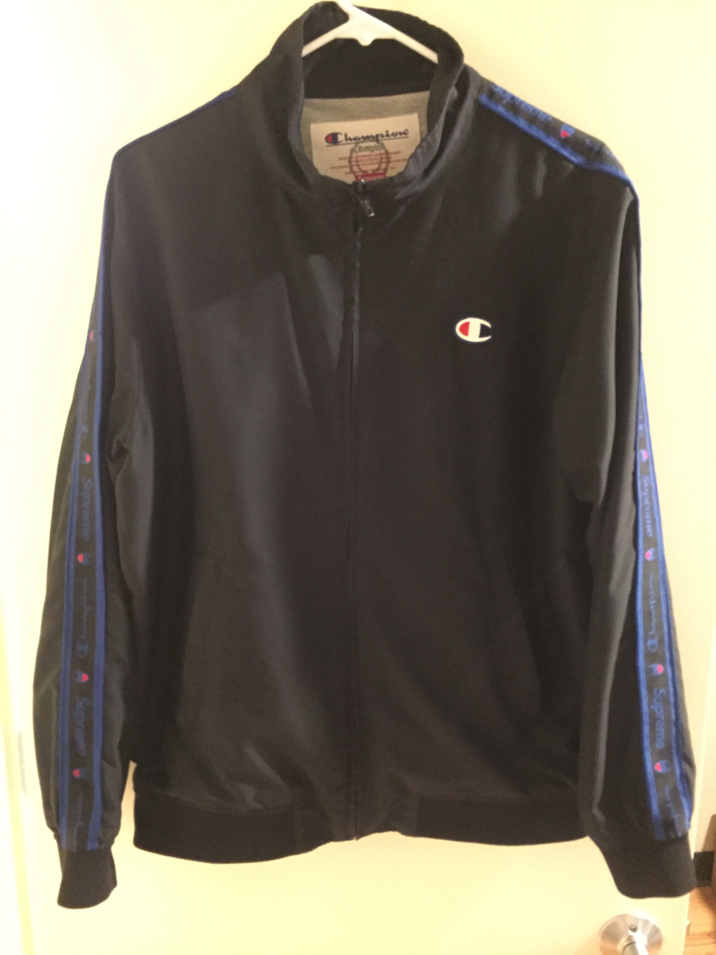 Supreme Supreme Champion Warm Up Jacket track black M | Grailed