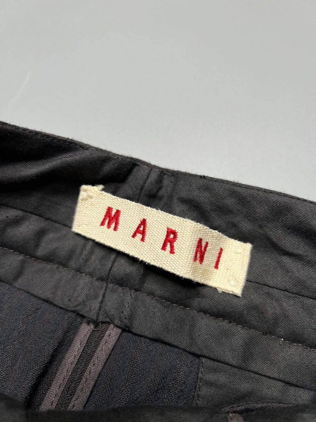 Marni Marni-Cropped striped herringbone trouser Size US 29 - 7 Thumbnail