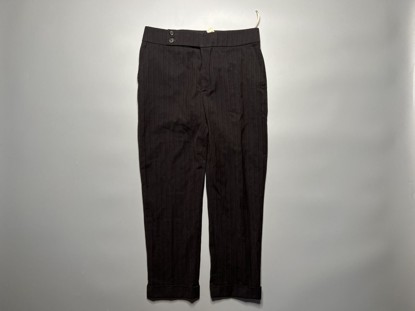 Marni Marni-Cropped striped herringbone trouser Size US 29 - 1 Thumbnail