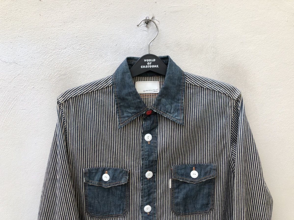 Vintage REproduction Label Japan Reconstructed Old Garments Shirt Size US M / EU 48-50 / 2 - 7 Thumbnail