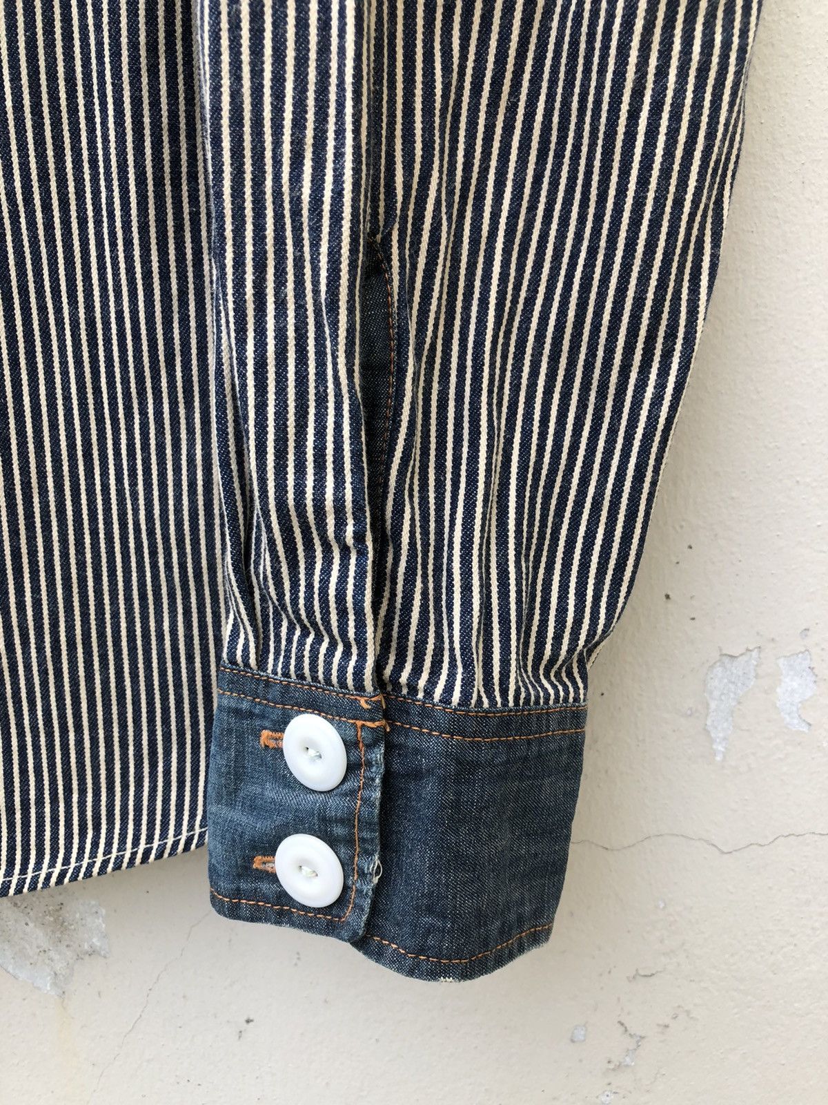 Vintage REproduction Label Japan Reconstructed Old Garments Shirt Size US M / EU 48-50 / 2 - 11 Thumbnail
