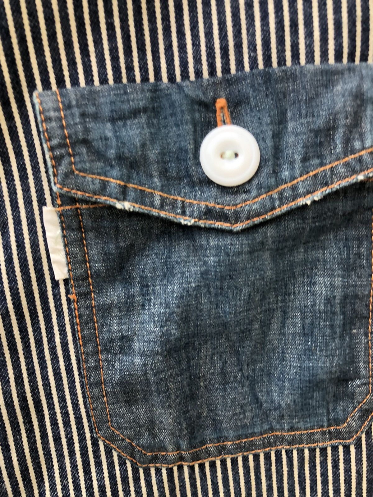 Vintage REproduction Label Japan Reconstructed Old Garments Shirt Size US M / EU 48-50 / 2 - 8 Thumbnail