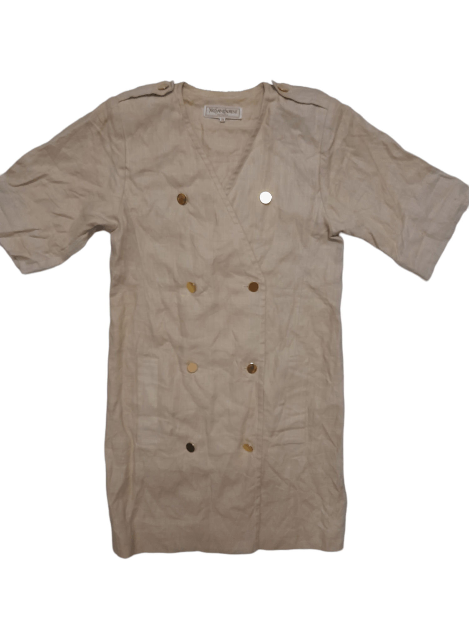 Vintage × Yves Saint Laurent vtg YSL Yves Saint Laurent Variation Linen Jacket (D951) Size US M / EU 48-50 / 2 - 1 Thumbnail