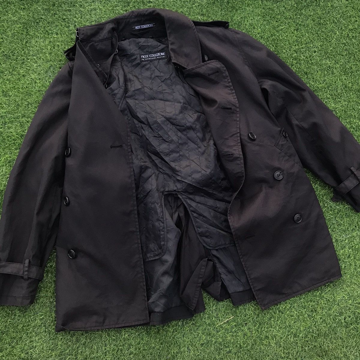 Other 🔥Best Offer🔥Ficce by Yoshiyuki Konishi Belted Trench Coat Size 52R - 5 Thumbnail